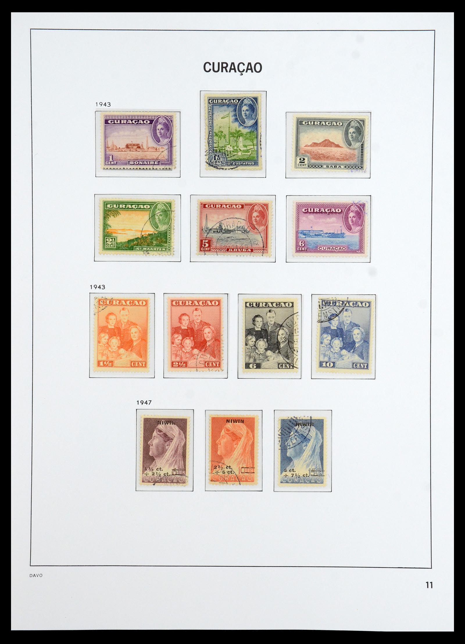 36392 011 - Postzegelverzameling 36392 Curaçao en Nederlandse Antillen 1873-1984.