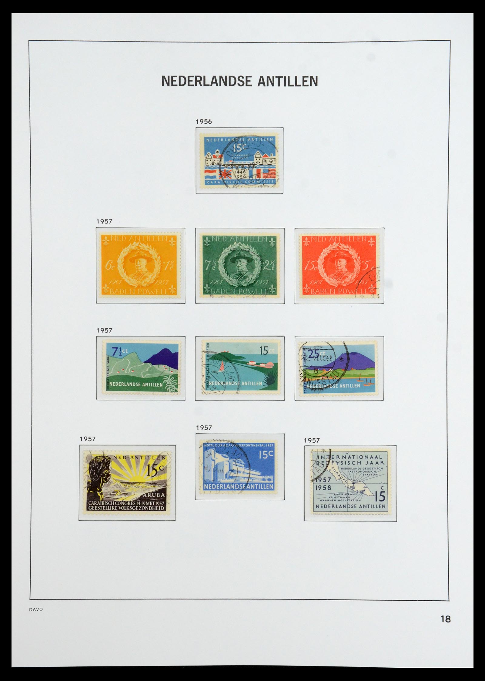 36392 027 - Postzegelverzameling 36392 Curaçao en Nederlandse Antillen 1873-1984.