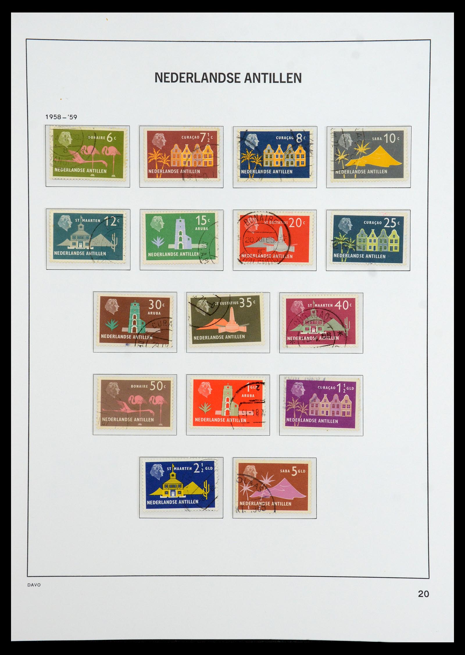 36392 029 - Postzegelverzameling 36392 Curaçao en Nederlandse Antillen 1873-1984.