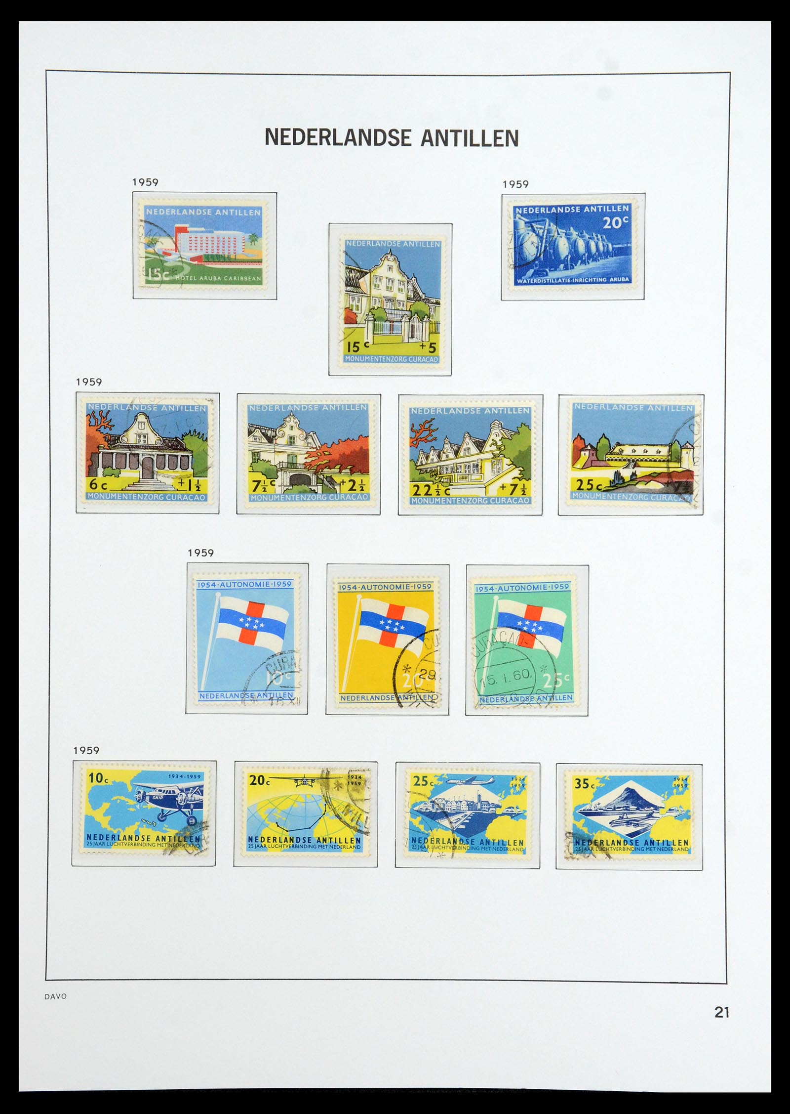 36392 030 - Postzegelverzameling 36392 Curaçao en Nederlandse Antillen 1873-1984.