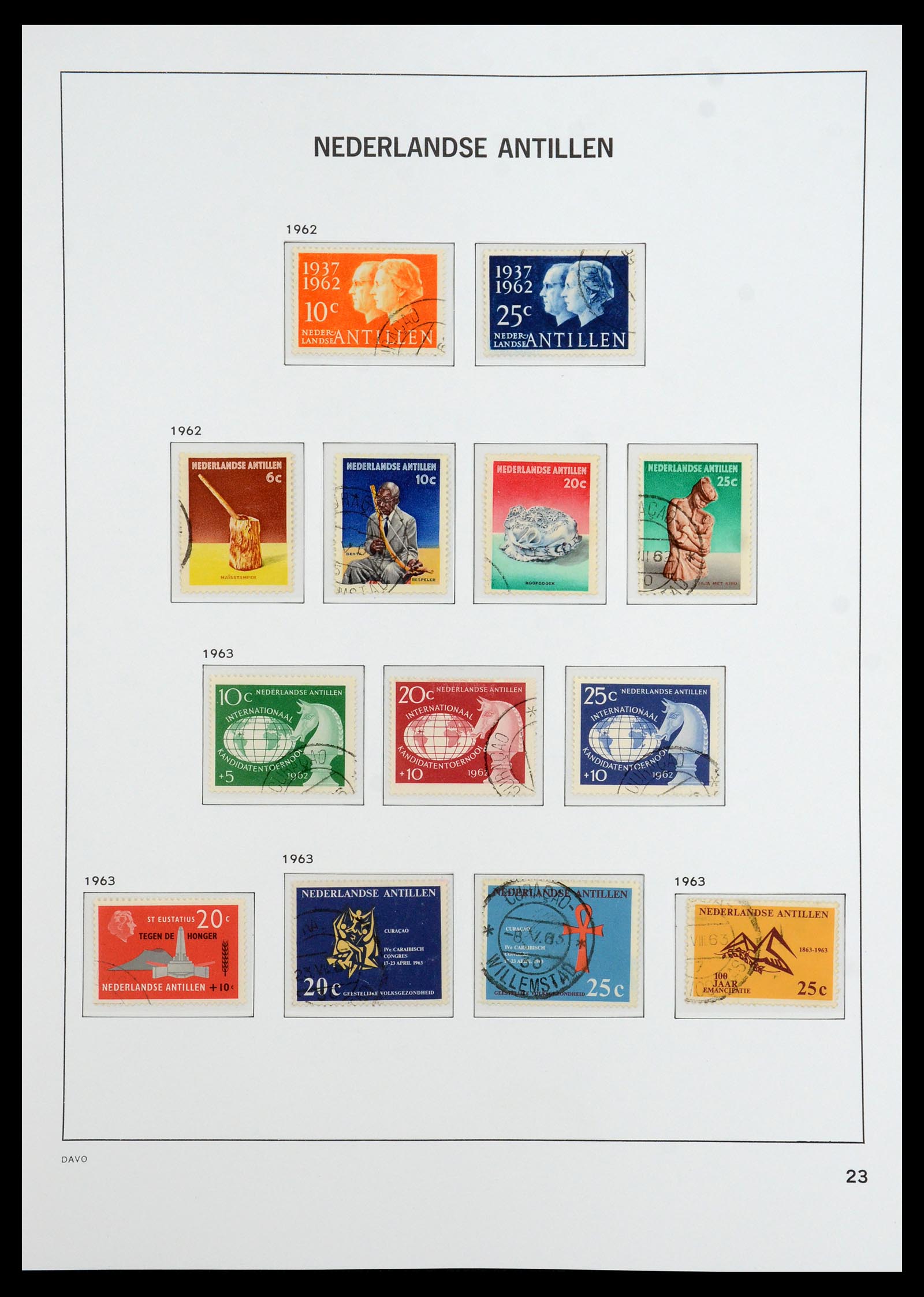 36392 032 - Postzegelverzameling 36392 Curaçao en Nederlandse Antillen 1873-1984.