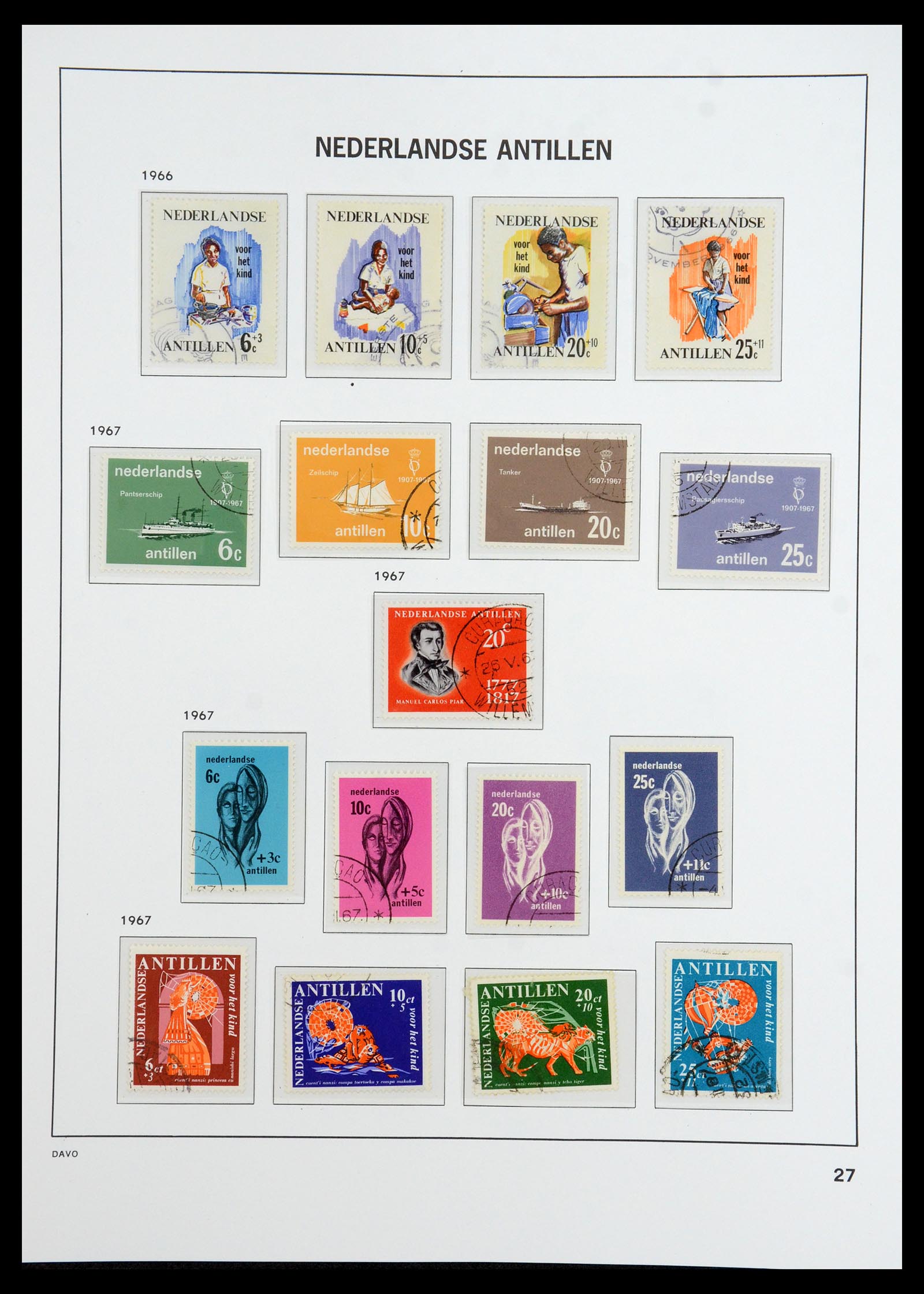 36392 038 - Postzegelverzameling 36392 Curaçao en Nederlandse Antillen 1873-1984.