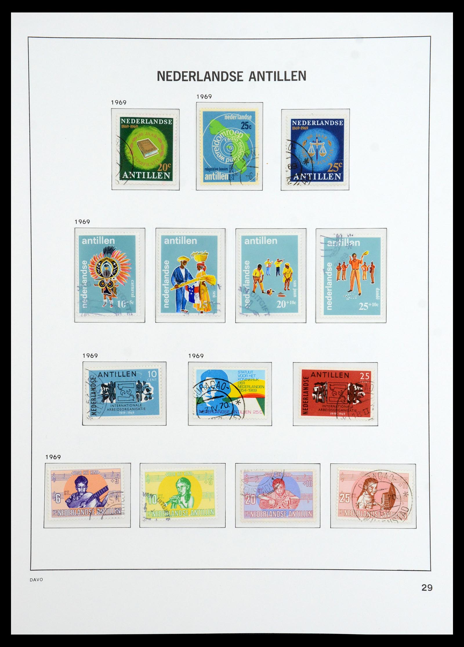 36392 040 - Postzegelverzameling 36392 Curaçao en Nederlandse Antillen 1873-1984.