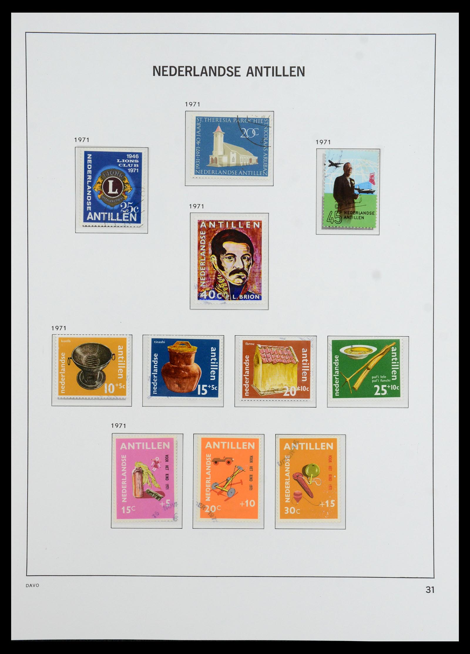 36392 042 - Postzegelverzameling 36392 Curaçao en Nederlandse Antillen 1873-1984.