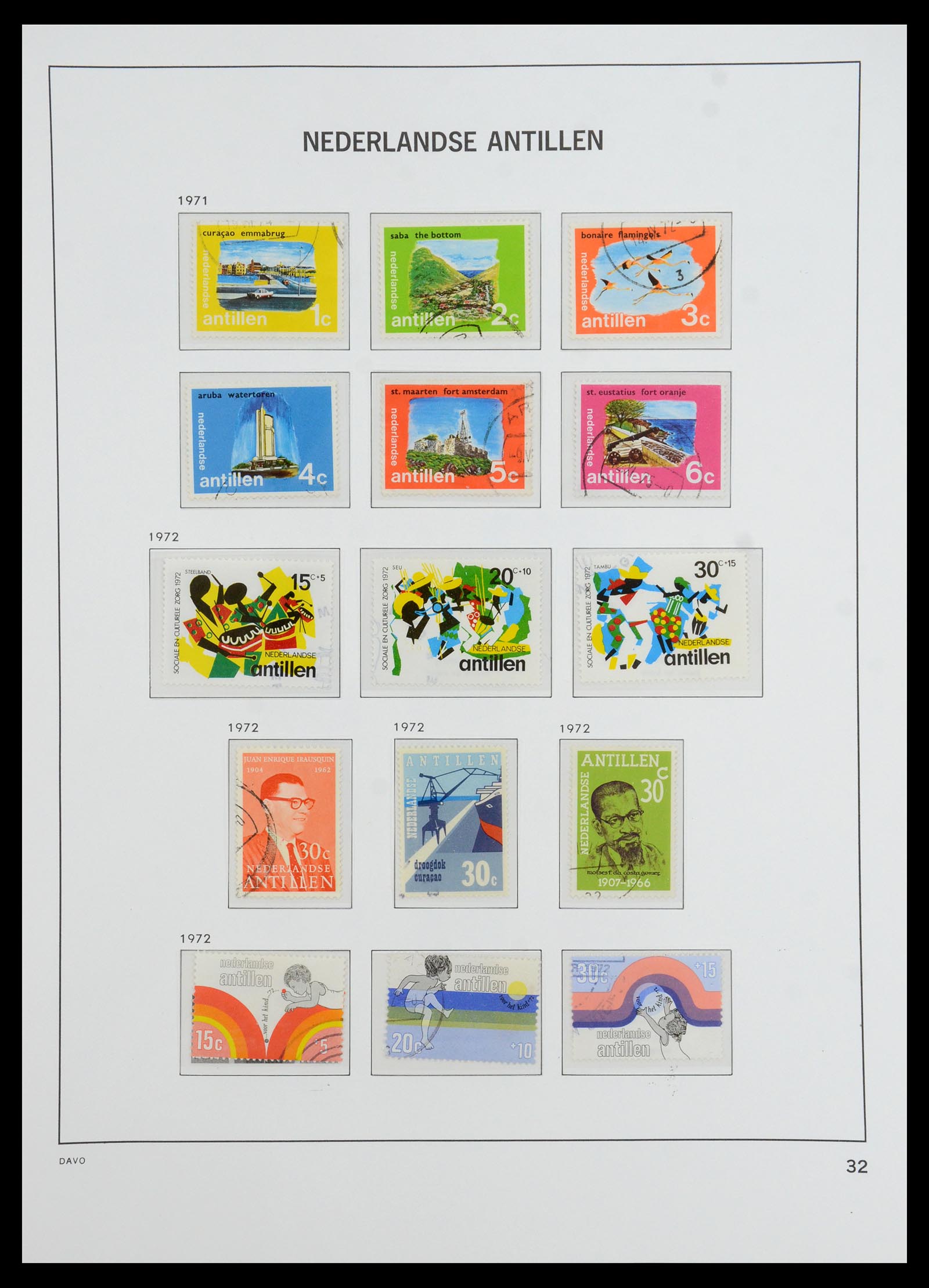 36392 043 - Postzegelverzameling 36392 Curaçao en Nederlandse Antillen 1873-1984.