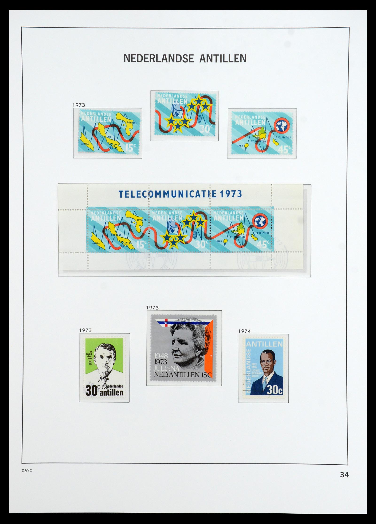 36392 045 - Postzegelverzameling 36392 Curaçao en Nederlandse Antillen 1873-1984.