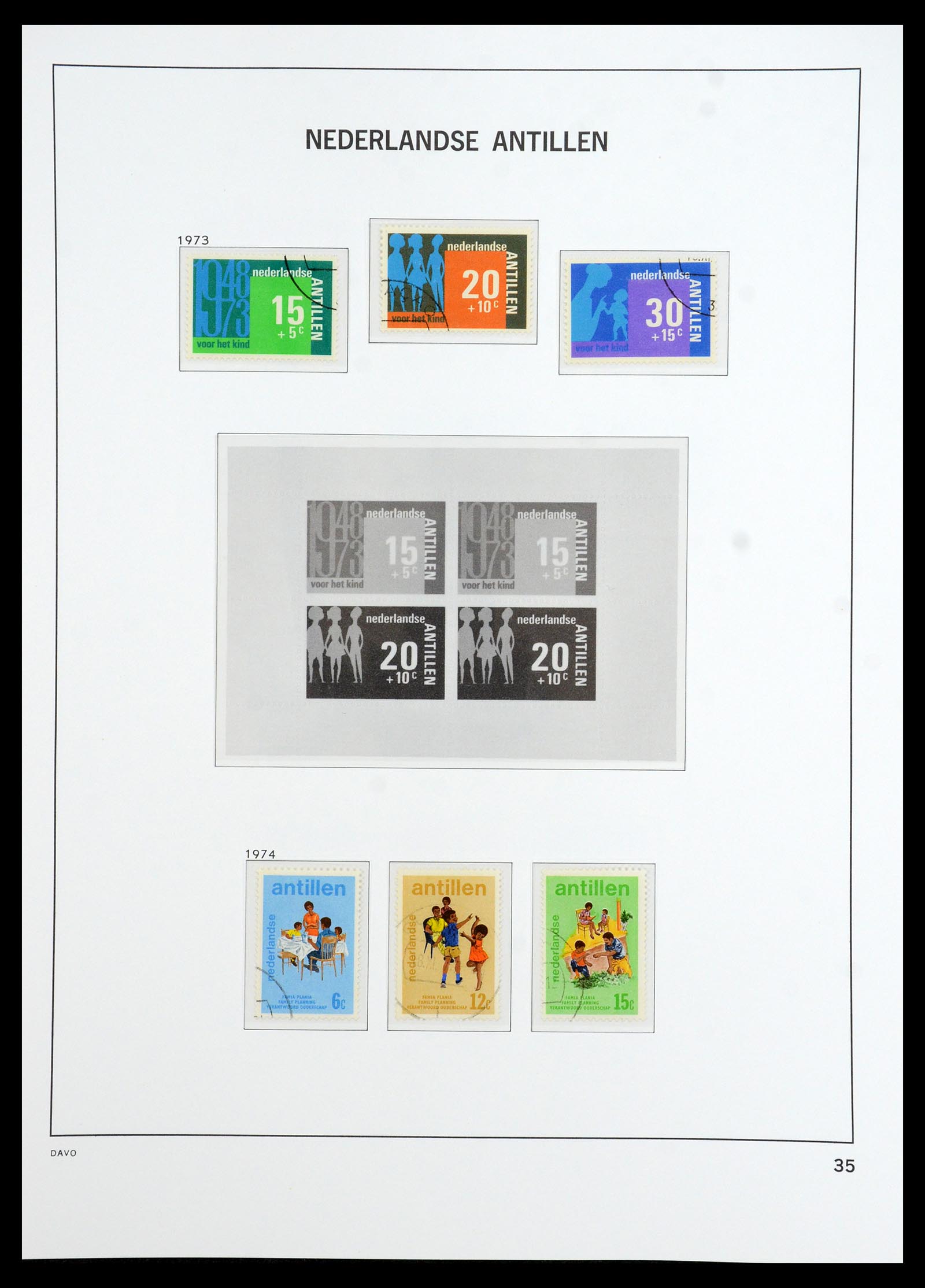 36392 046 - Postzegelverzameling 36392 Curaçao en Nederlandse Antillen 1873-1984.