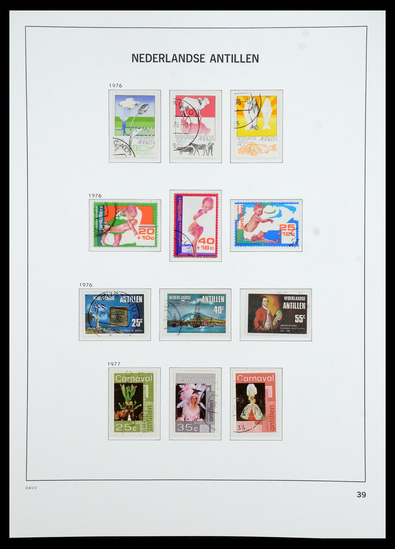 36392 050 - Postzegelverzameling 36392 Curaçao en Nederlandse Antillen 1873-1984.