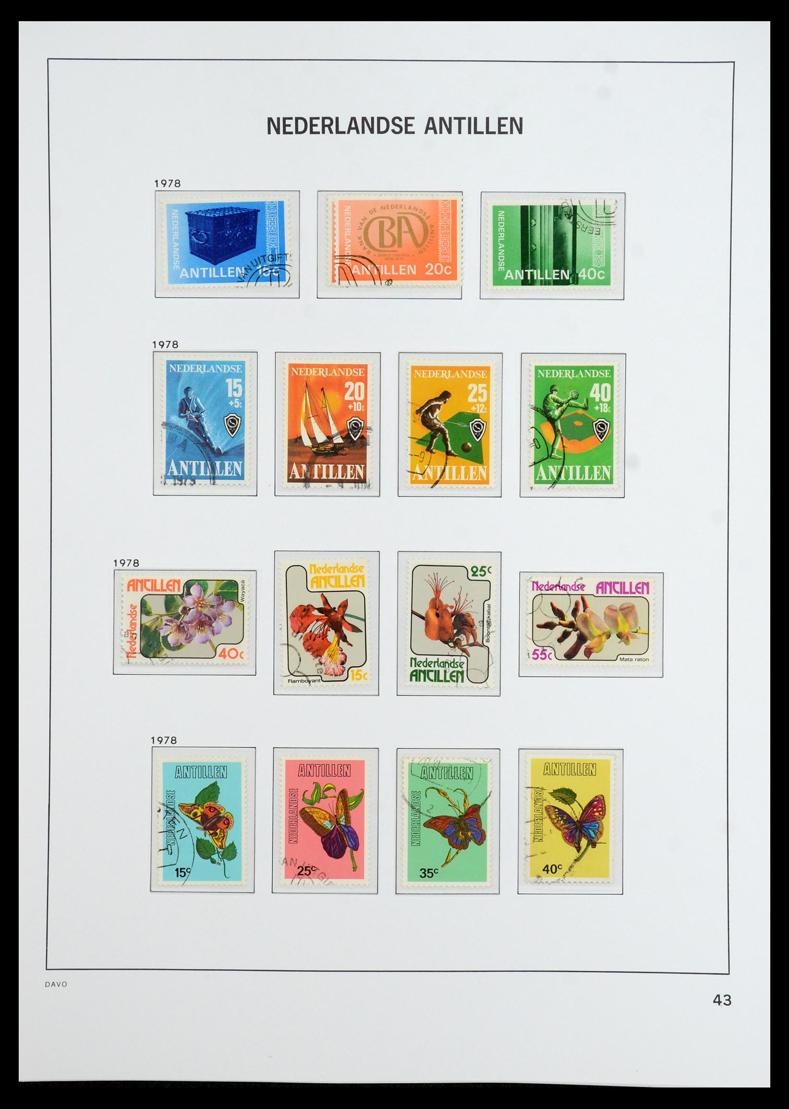 36392 054 - Postzegelverzameling 36392 Curaçao en Nederlandse Antillen 1873-1984.