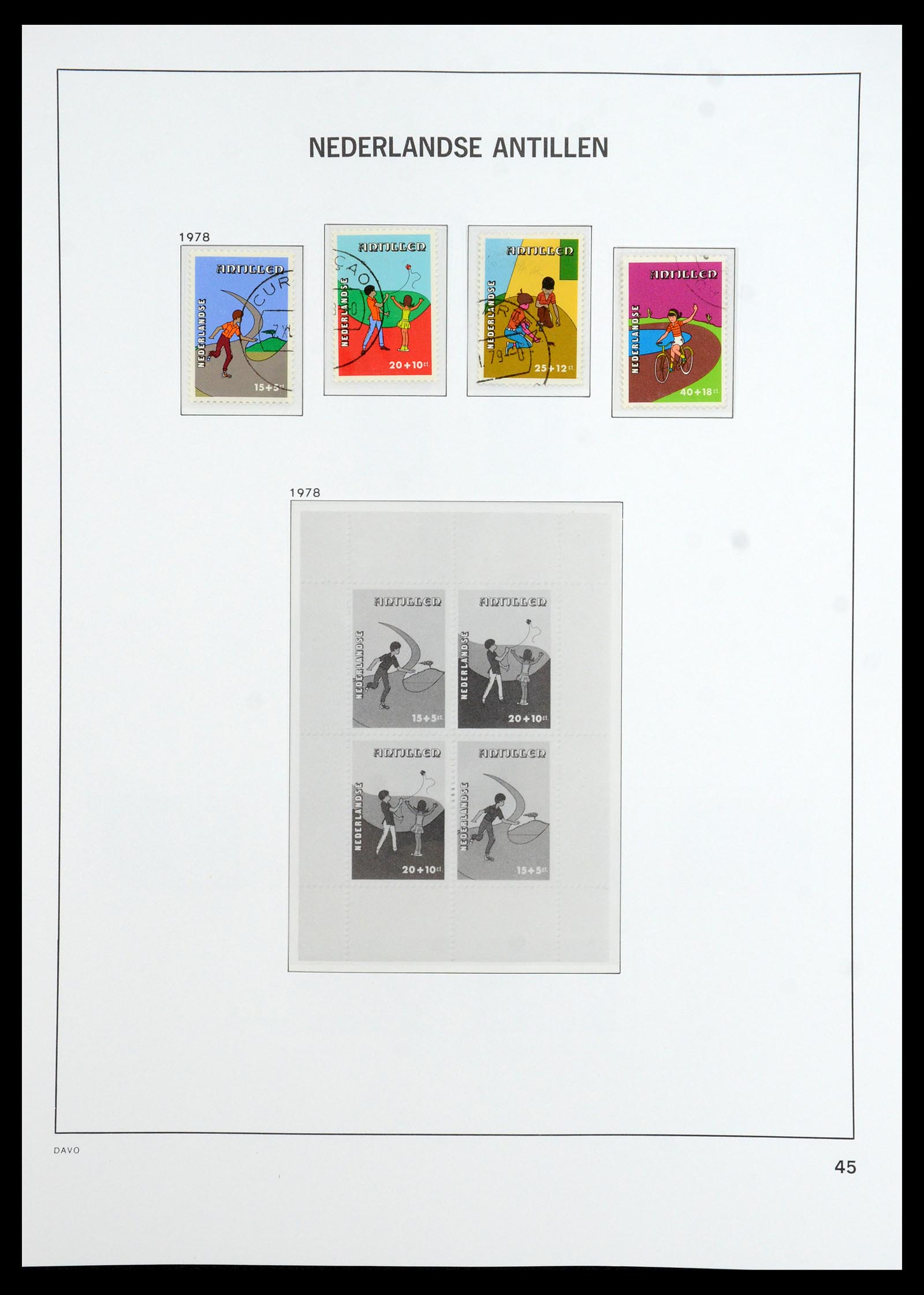 36392 056 - Postzegelverzameling 36392 Curaçao en Nederlandse Antillen 1873-1984.