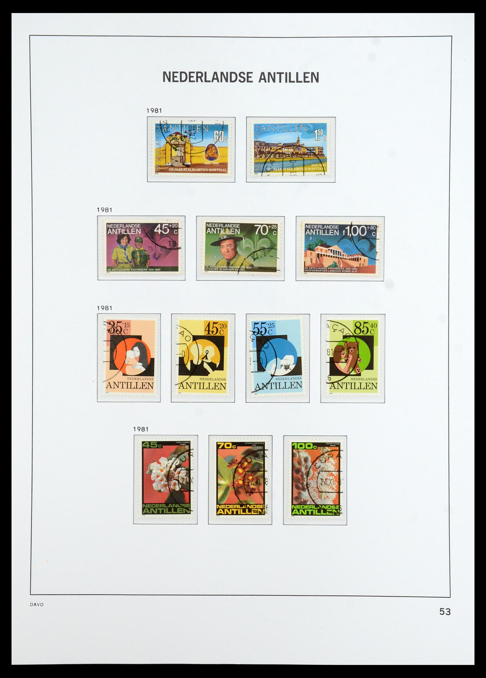 36392 068 - Postzegelverzameling 36392 Curaçao en Nederlandse Antillen 1873-1984.
