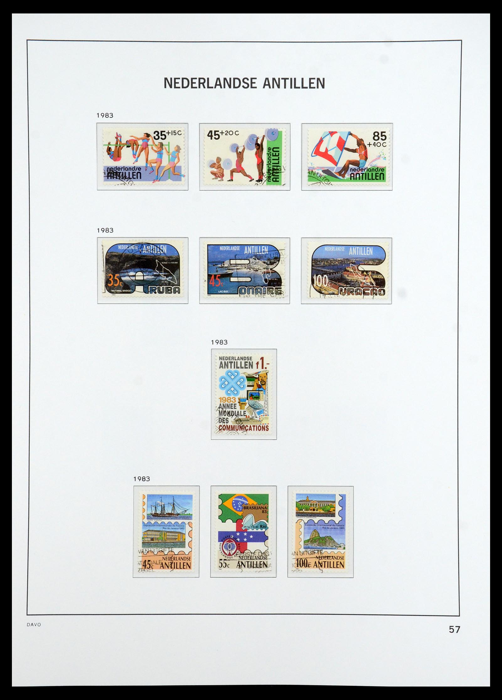 36392 072 - Postzegelverzameling 36392 Curaçao en Nederlandse Antillen 1873-1984.