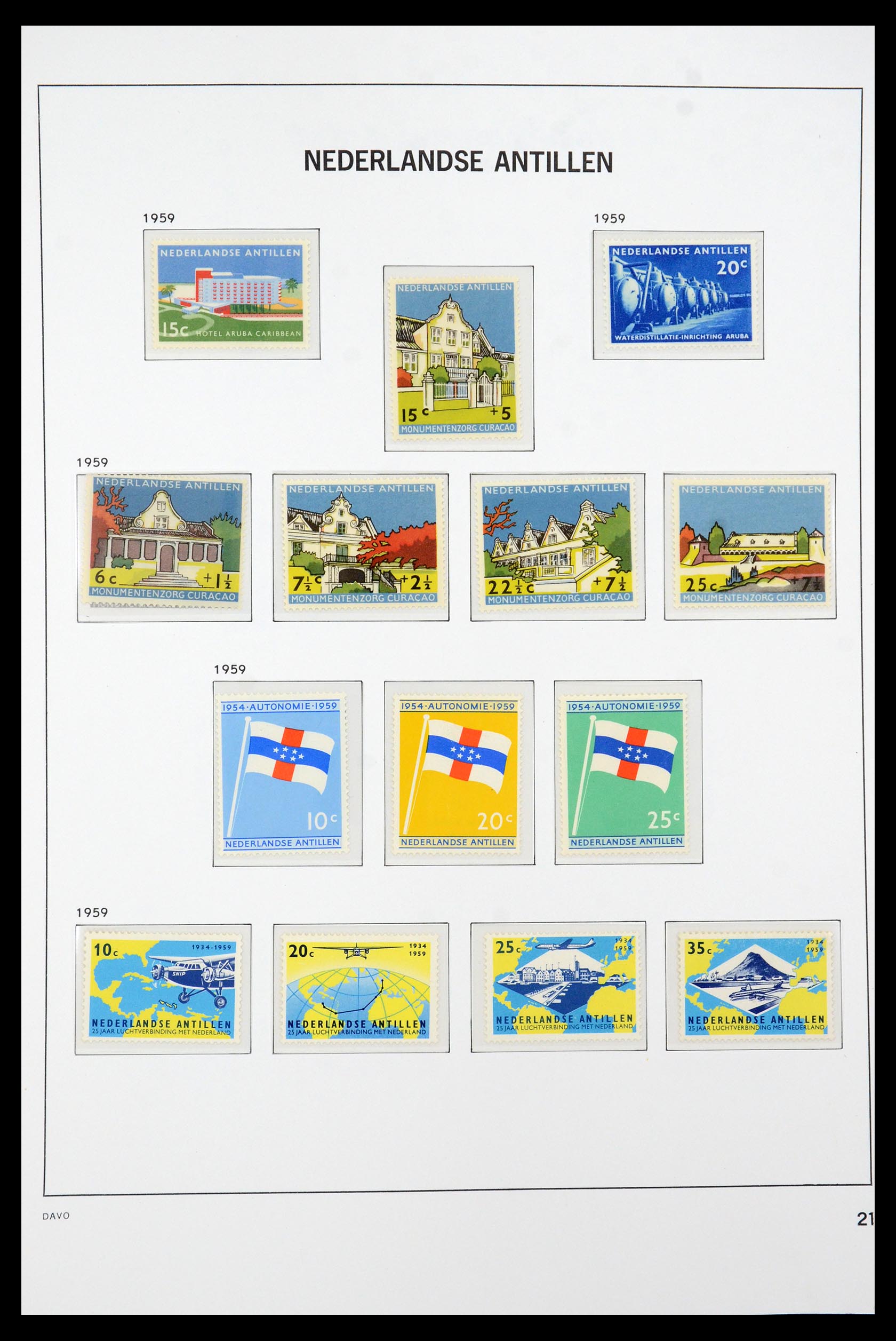 36393 008 - Postzegelverzameling 36393 Nederlandse Antillen 1949-2010.