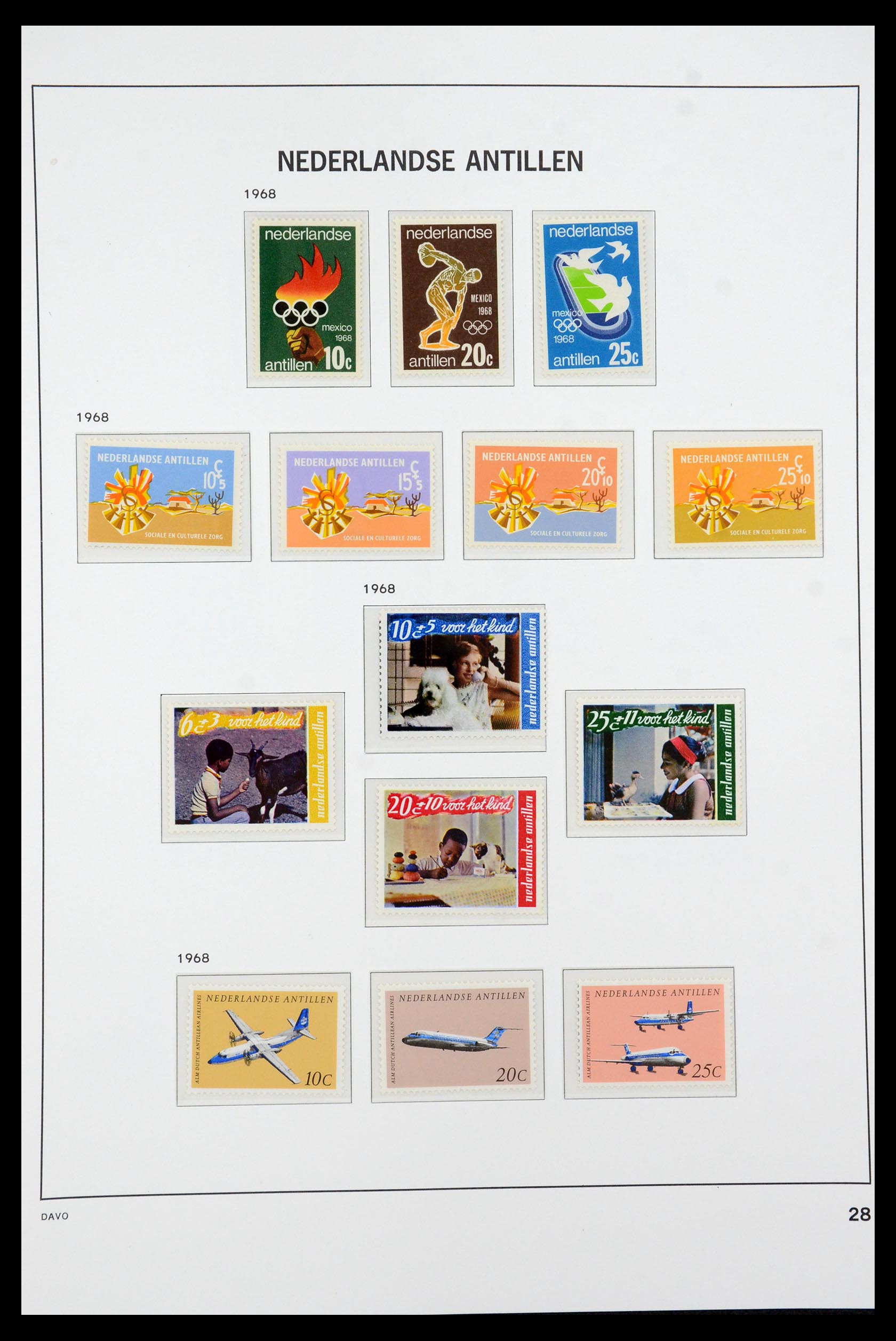 36393 016 - Postzegelverzameling 36393 Nederlandse Antillen 1949-2010.