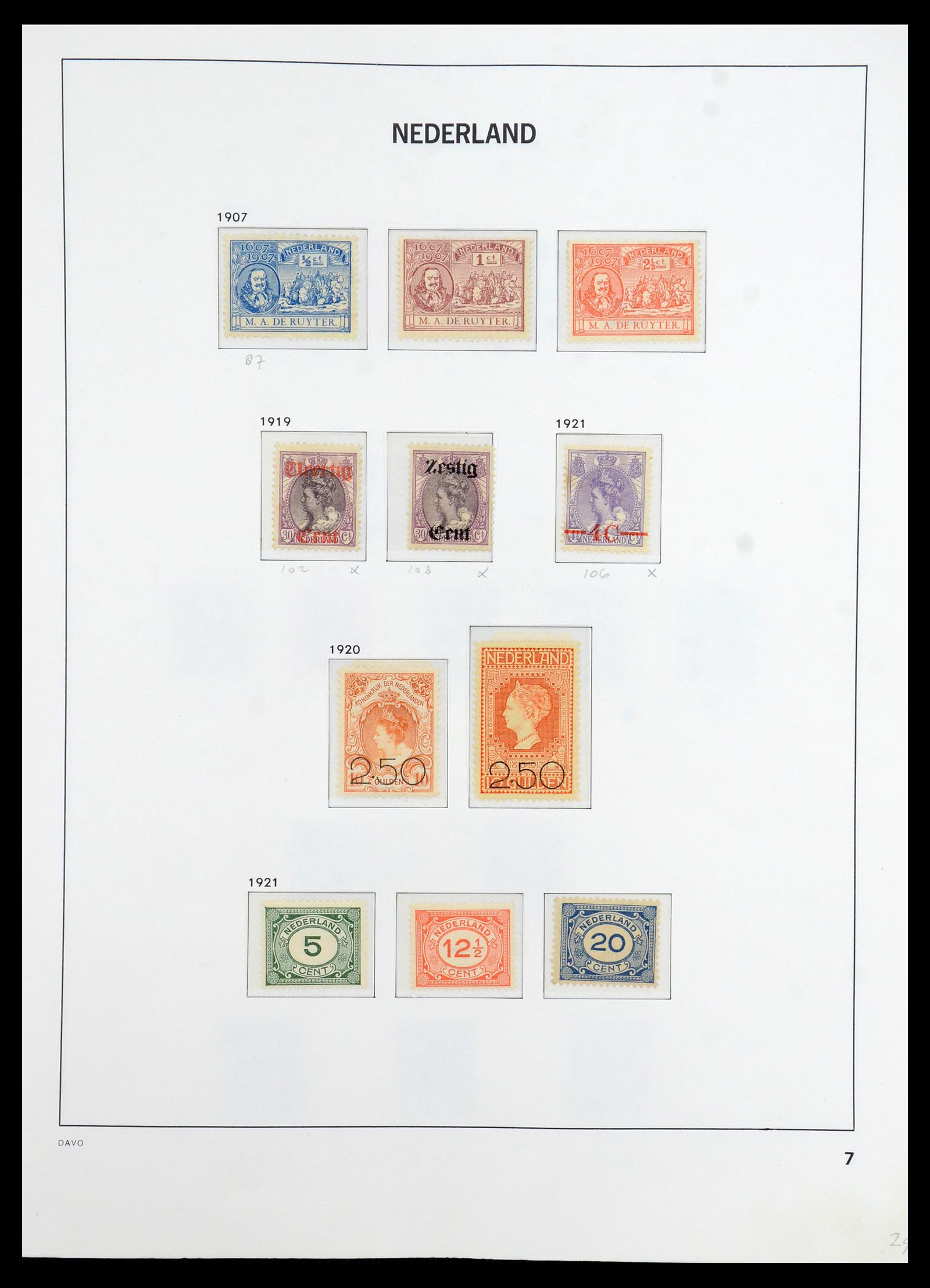 36395 007 - Postzegelverzameling 36395 Nederland 1869-1984.