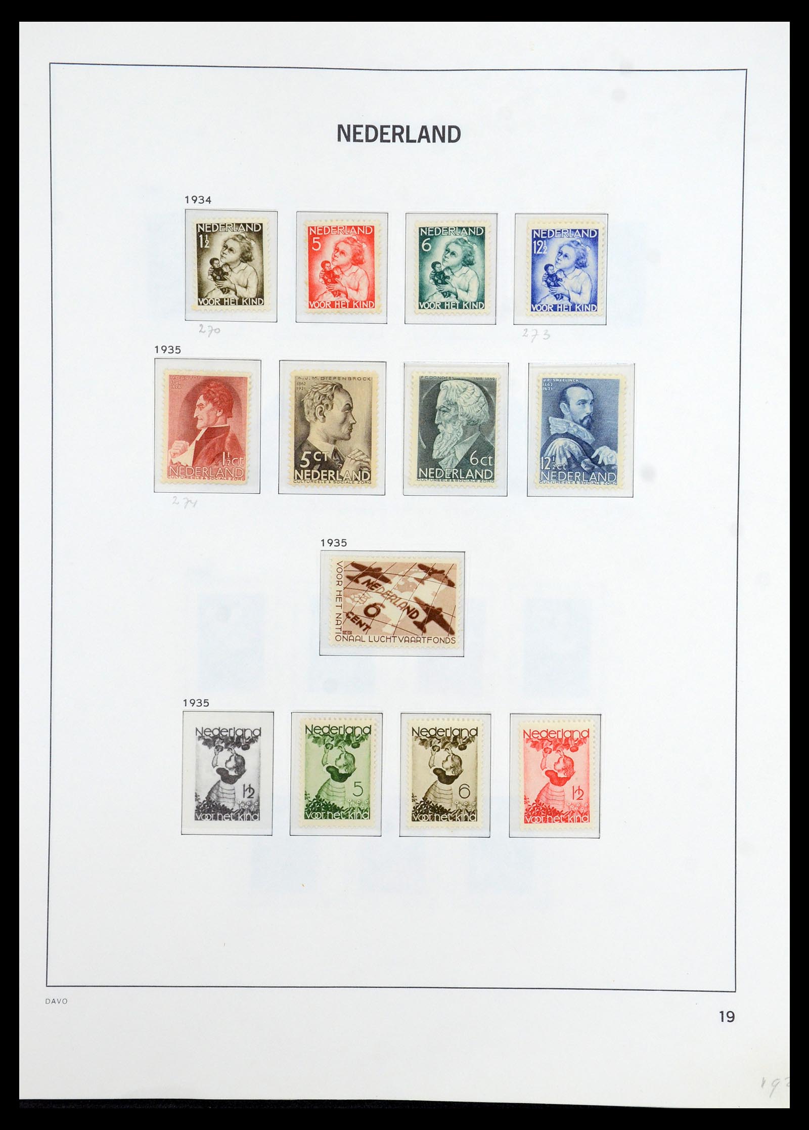 36395 019 - Stamp collection 36395 Netherlands 1869-1984.