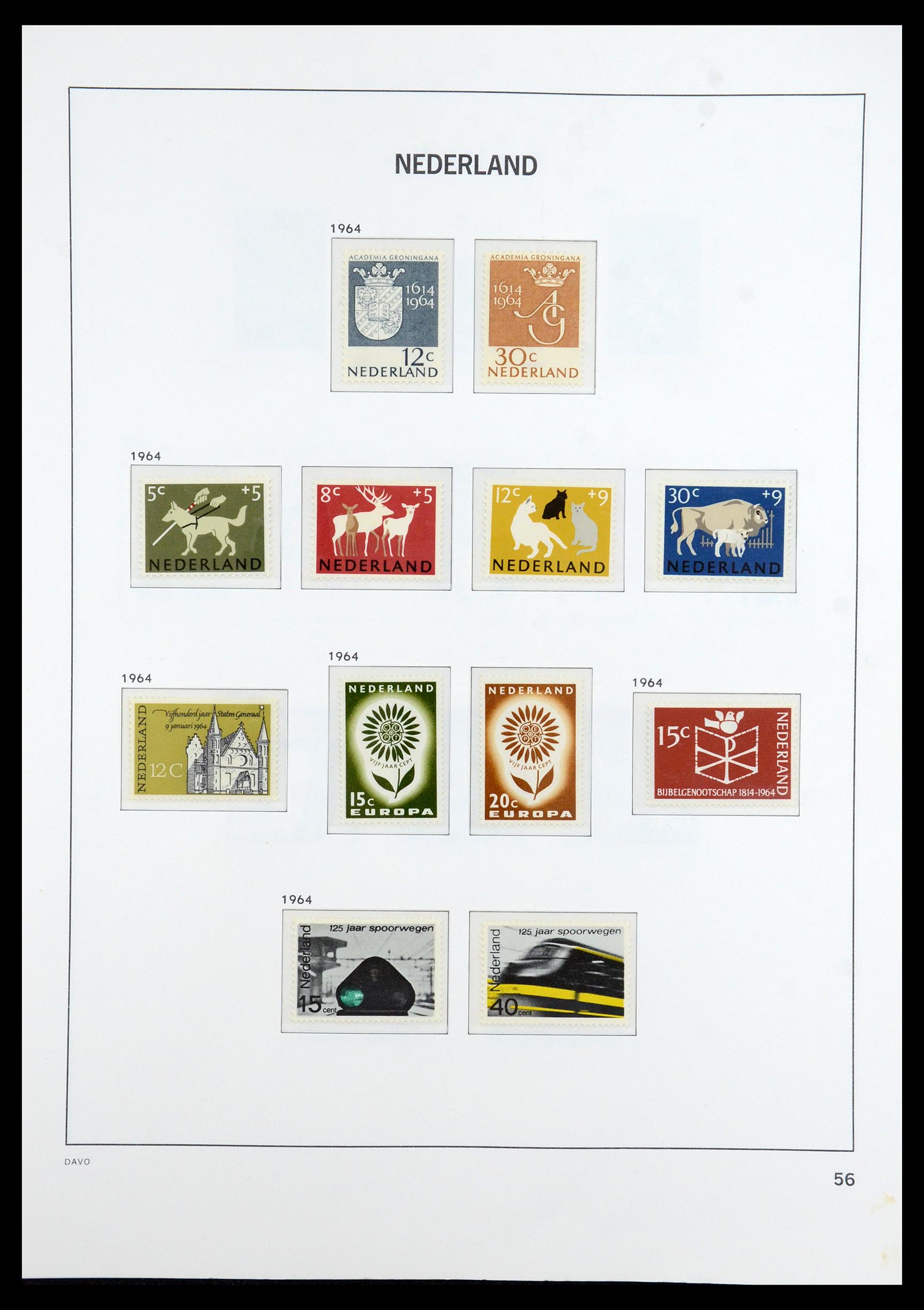 36395 056 - Postzegelverzameling 36395 Nederland 1869-1984.