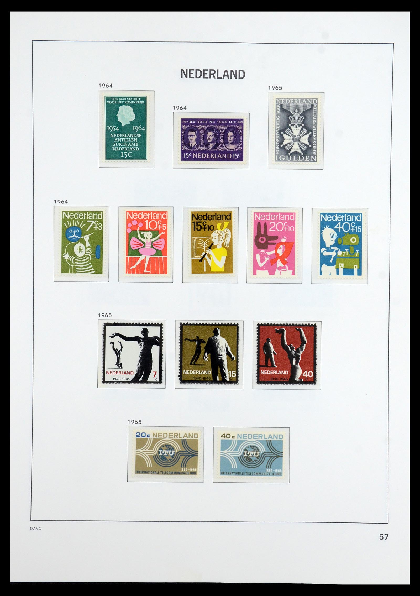 36395 057 - Postzegelverzameling 36395 Nederland 1869-1984.