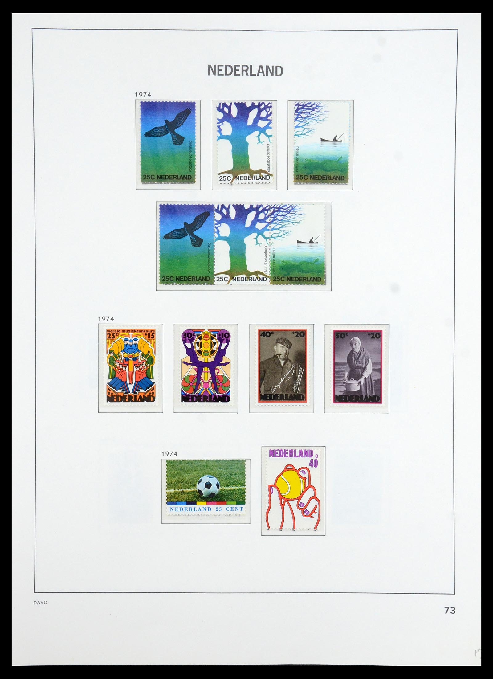 36395 074 - Postzegelverzameling 36395 Nederland 1869-1984.