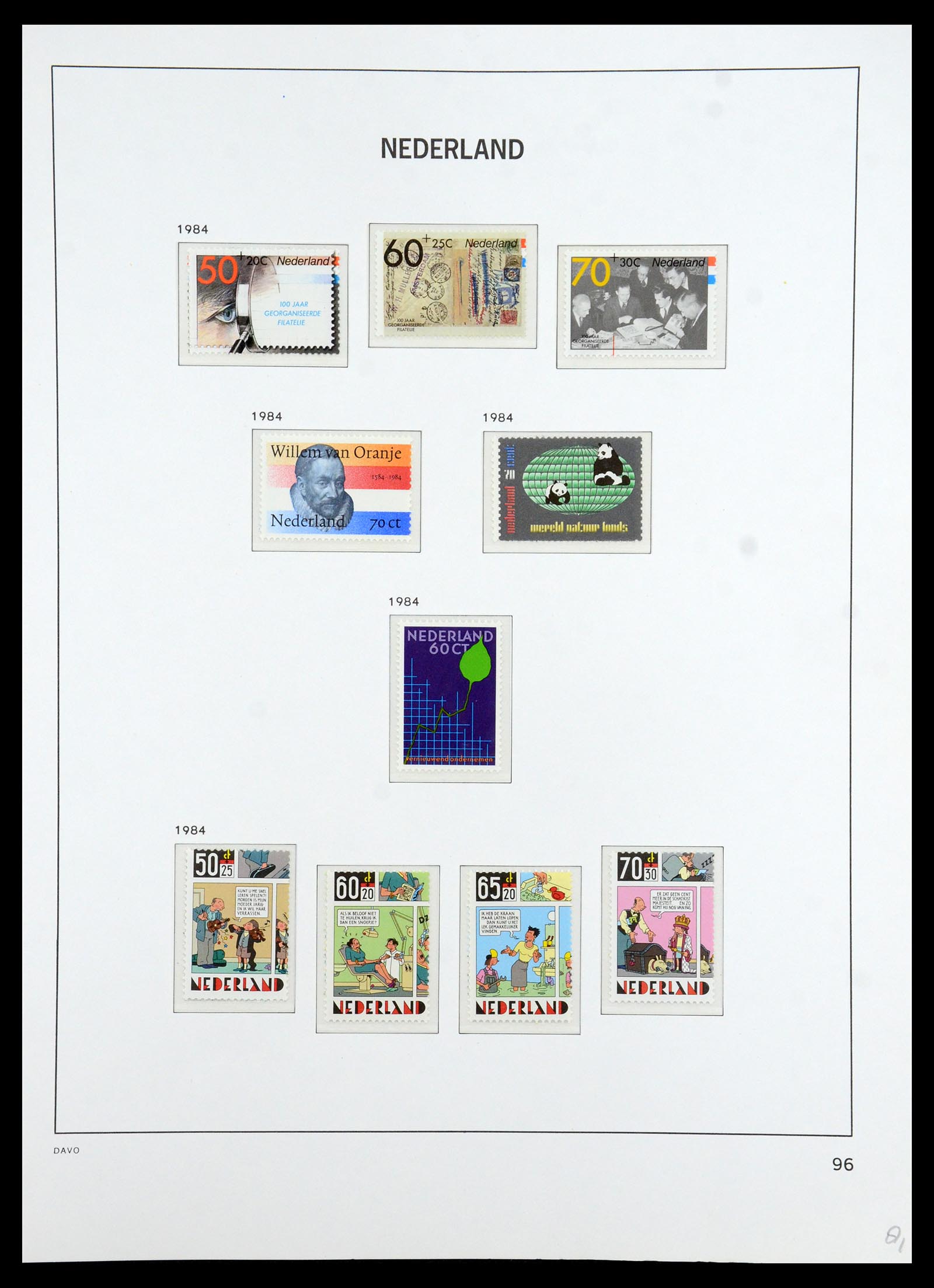 36395 100 - Postzegelverzameling 36395 Nederland 1869-1984.