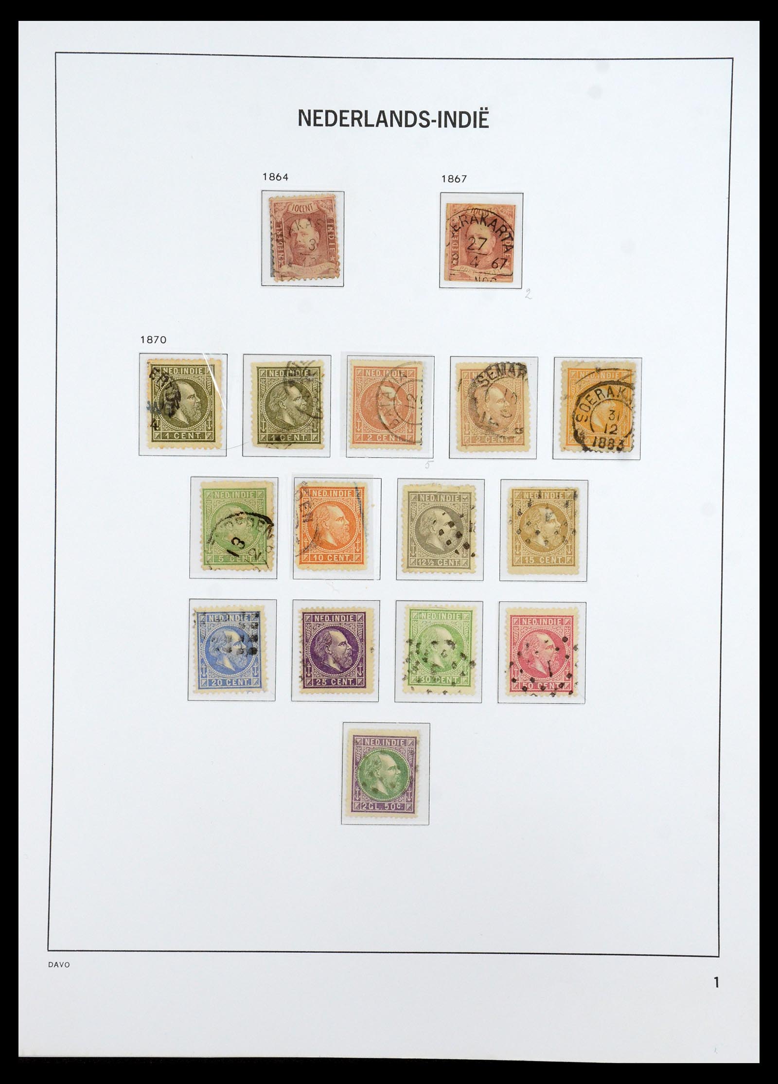 36398 001 - Stamp collection 36398 Dutch territories 1864-1975.