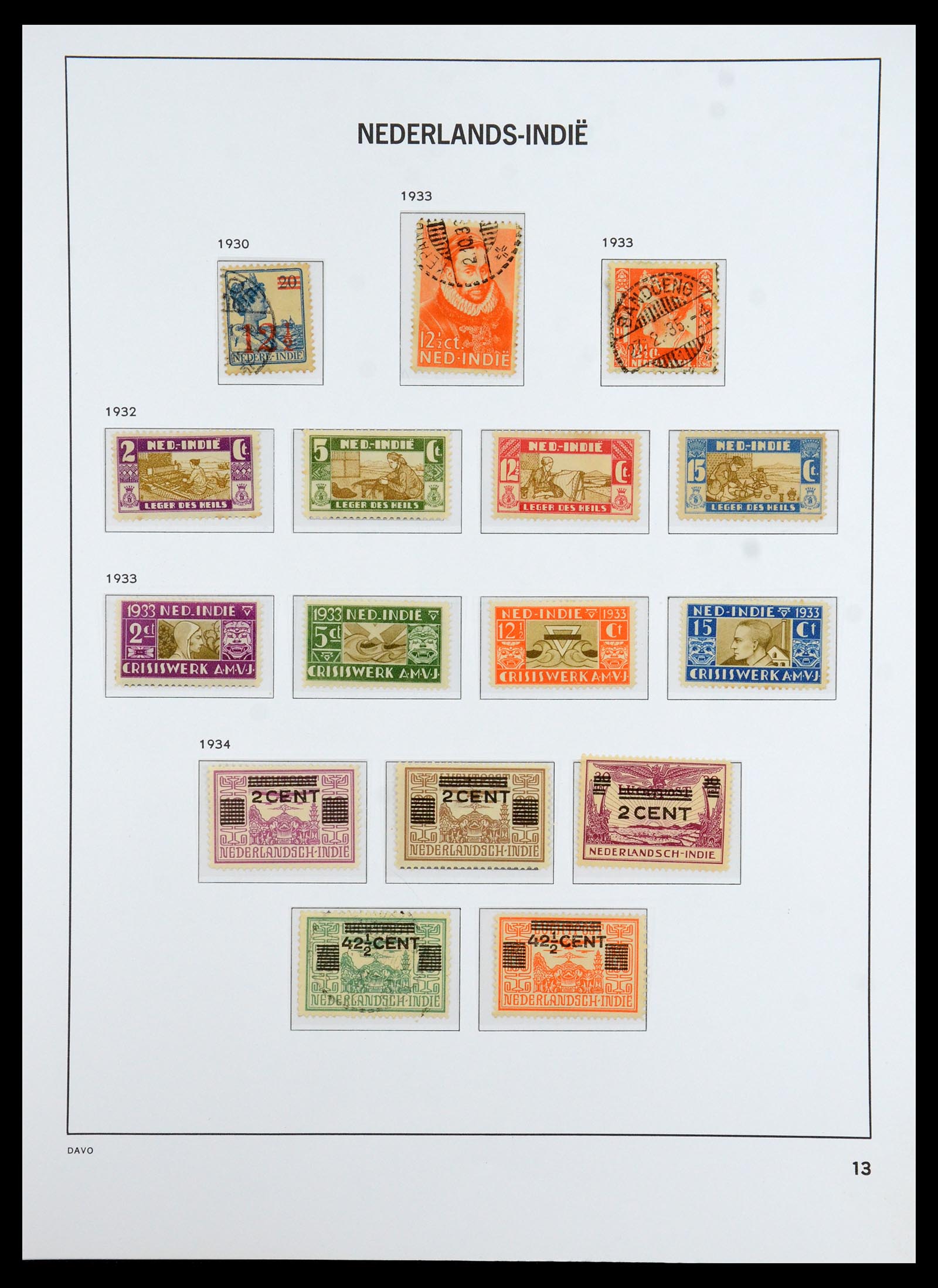 36398 013 - Stamp collection 36398 Dutch territories 1864-1975.