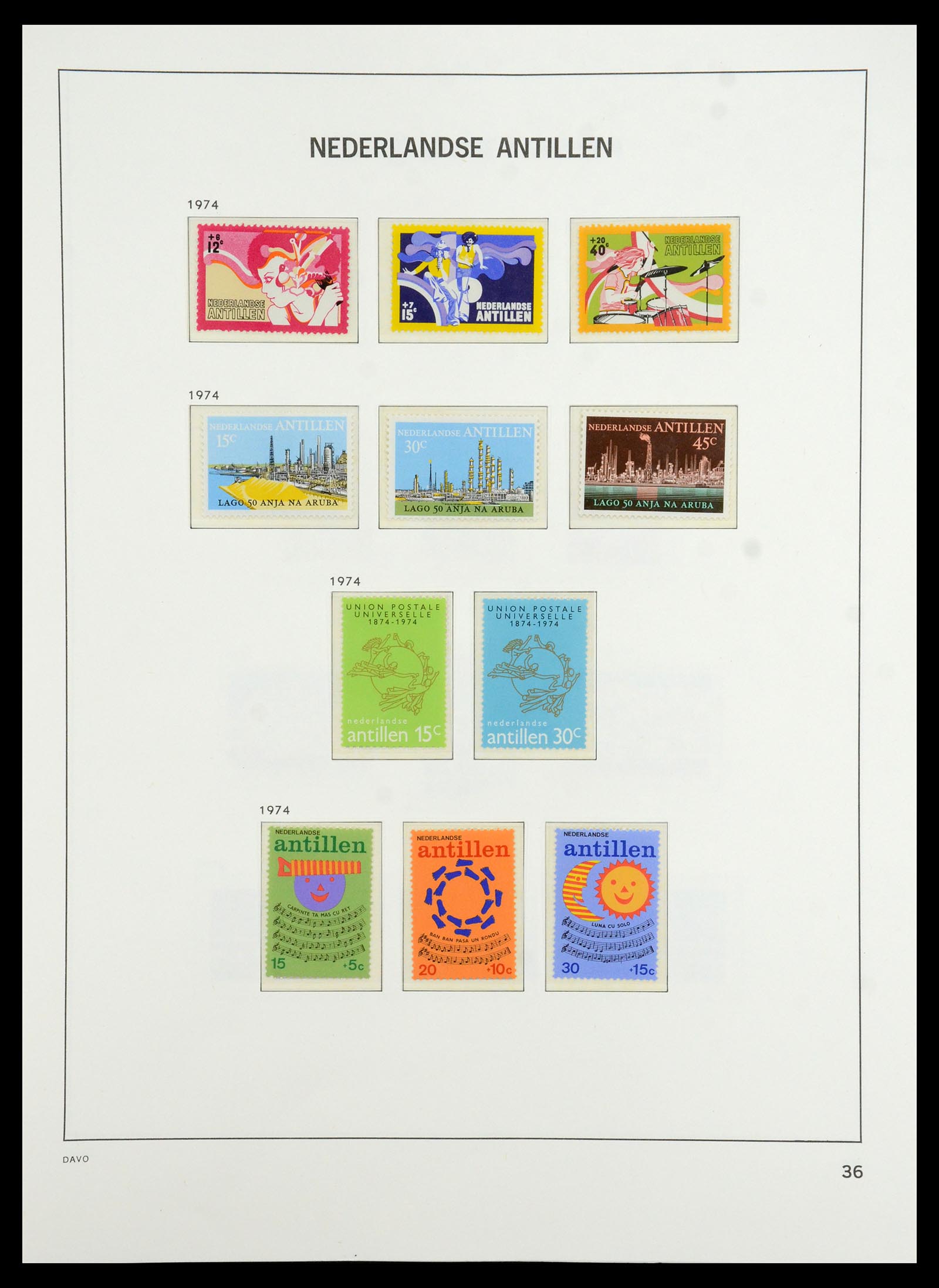 36398 083 - Stamp collection 36398 Dutch territories 1864-1975.