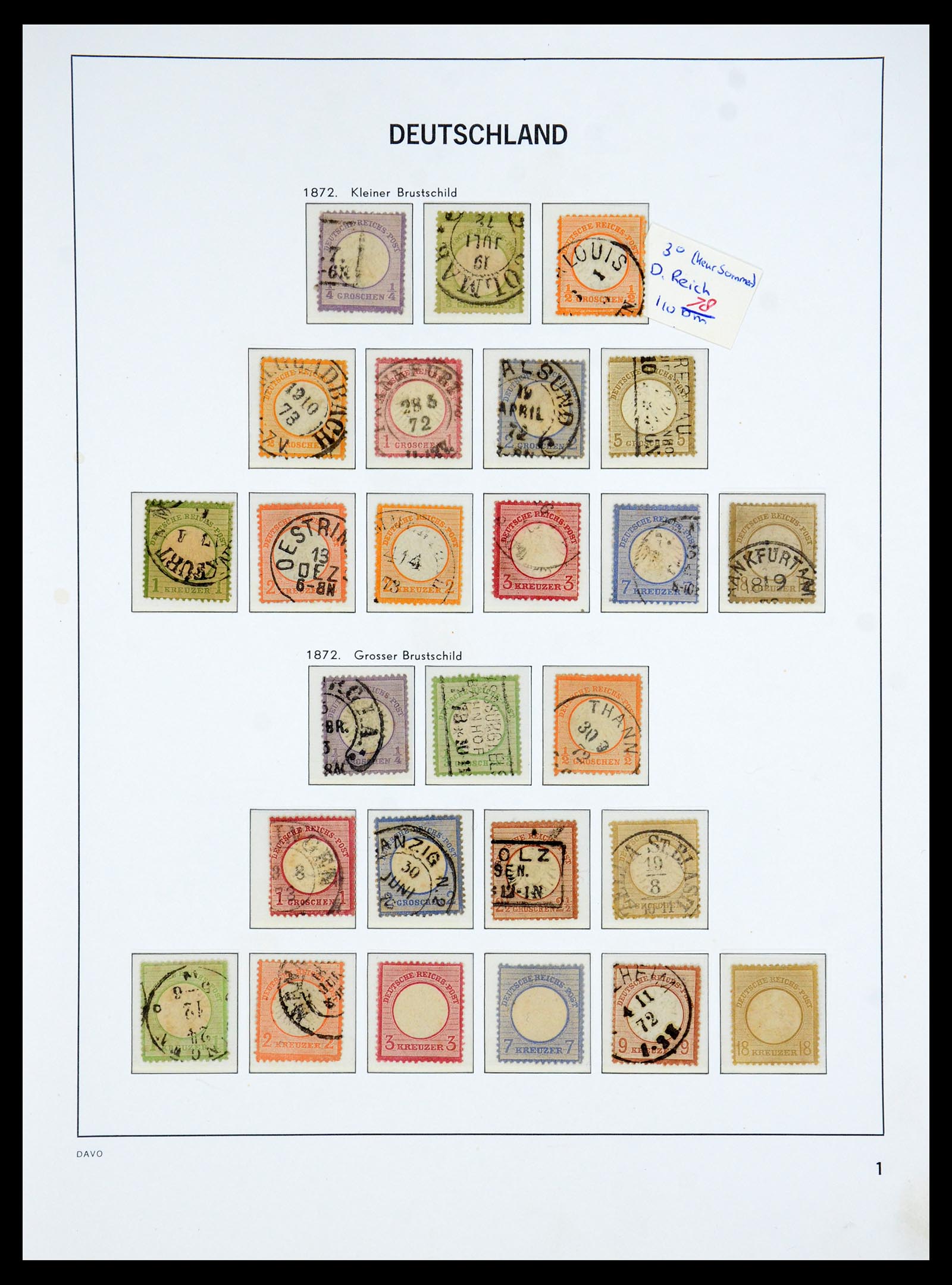 36399 001 - Stamp collection 36399 German Reich 1872-1945.