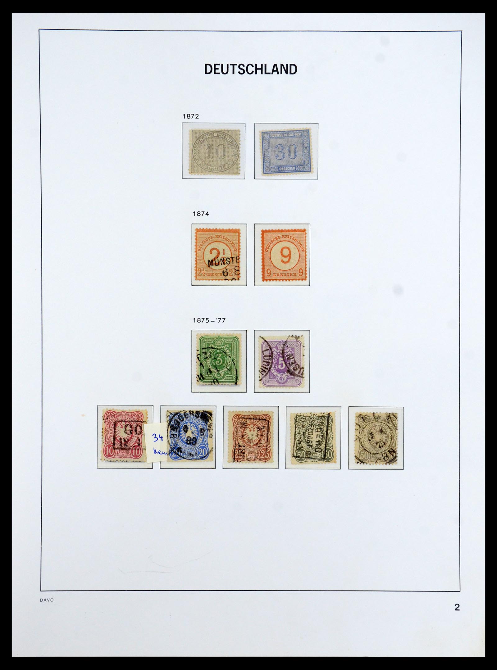 36399 002 - Postzegelverzameling 36399 Duitse Rijk 1872-1945.