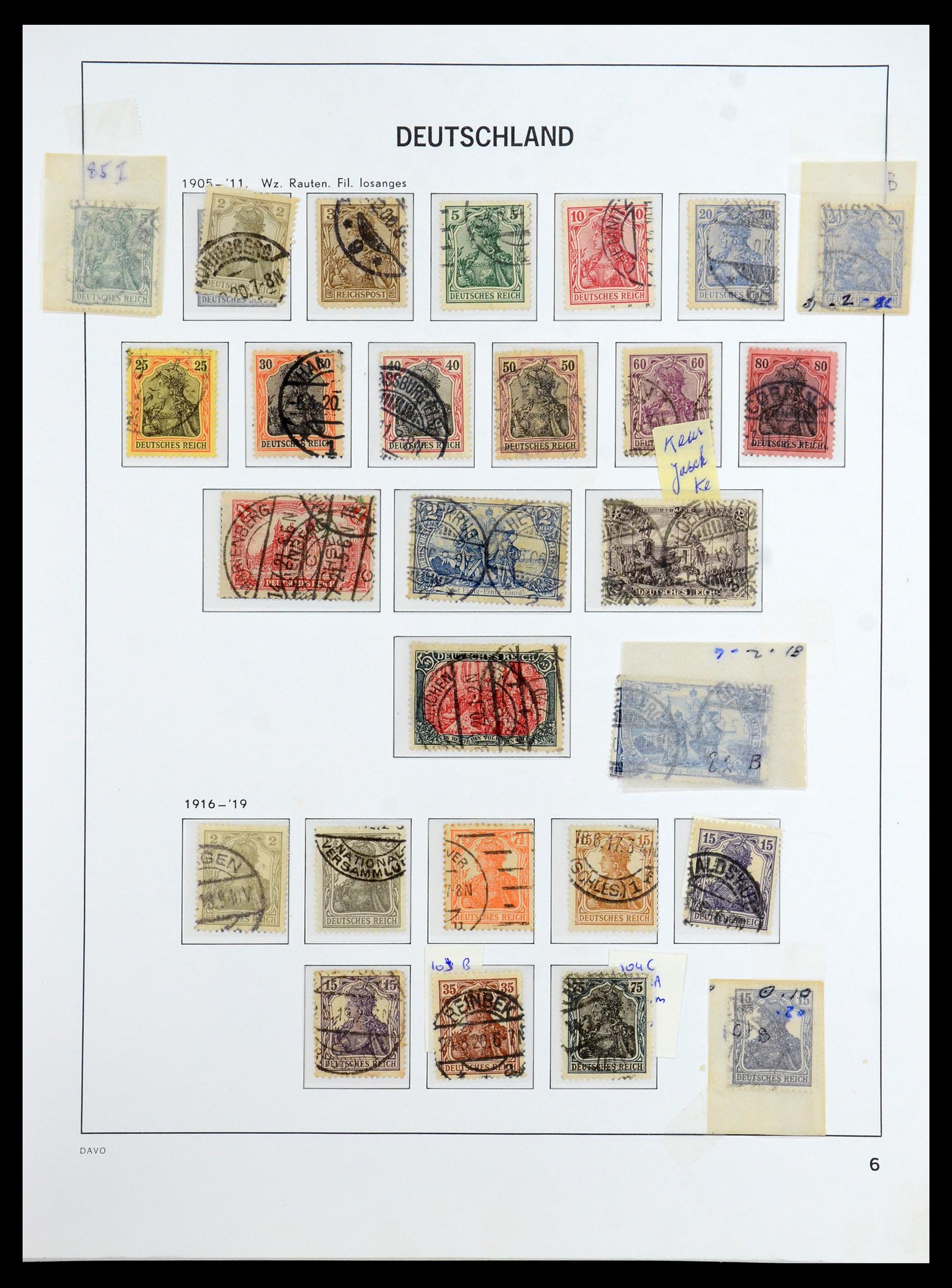 36399 006 - Postzegelverzameling 36399 Duitse Rijk 1872-1945.