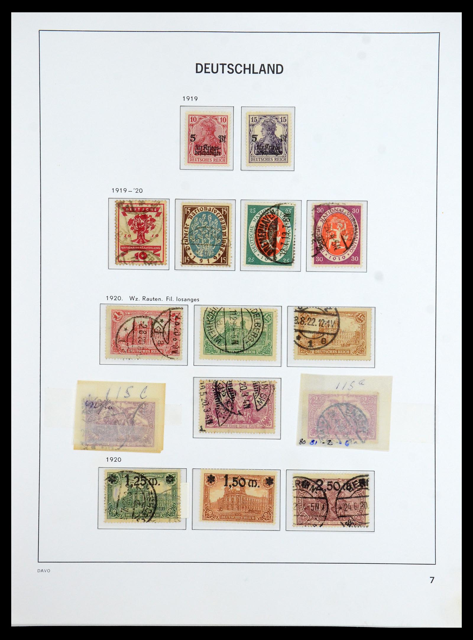 36399 007 - Postzegelverzameling 36399 Duitse Rijk 1872-1945.