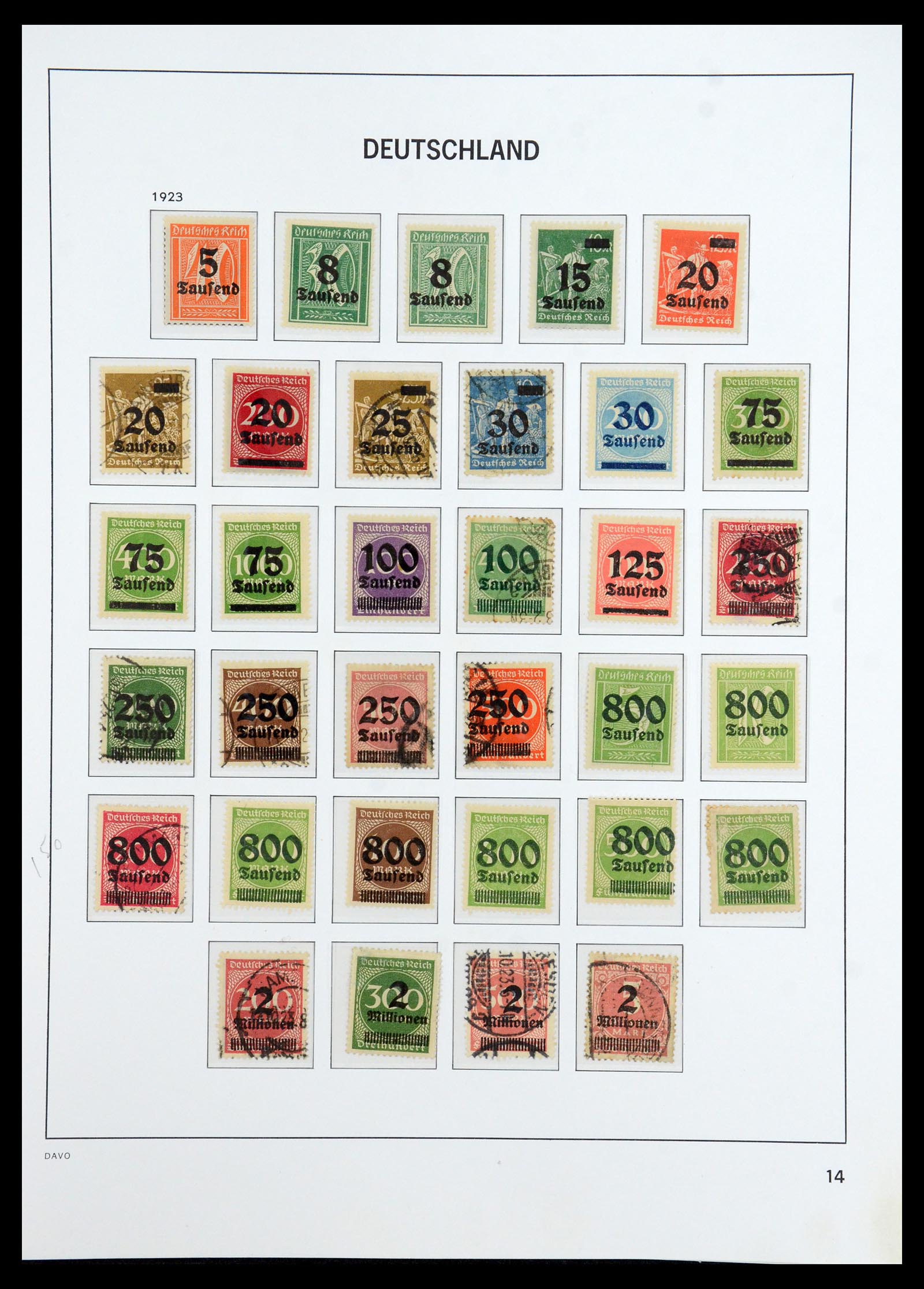 36399 015 - Postzegelverzameling 36399 Duitse Rijk 1872-1945.