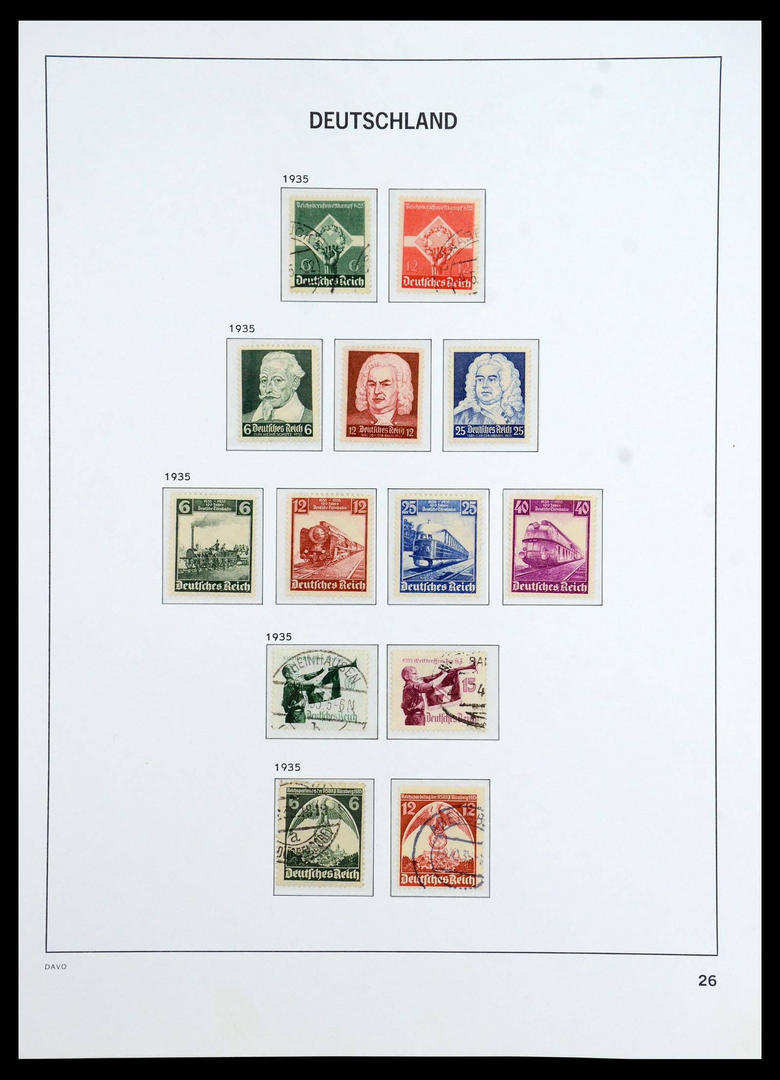 36399 027 - Postzegelverzameling 36399 Duitse Rijk 1872-1945.