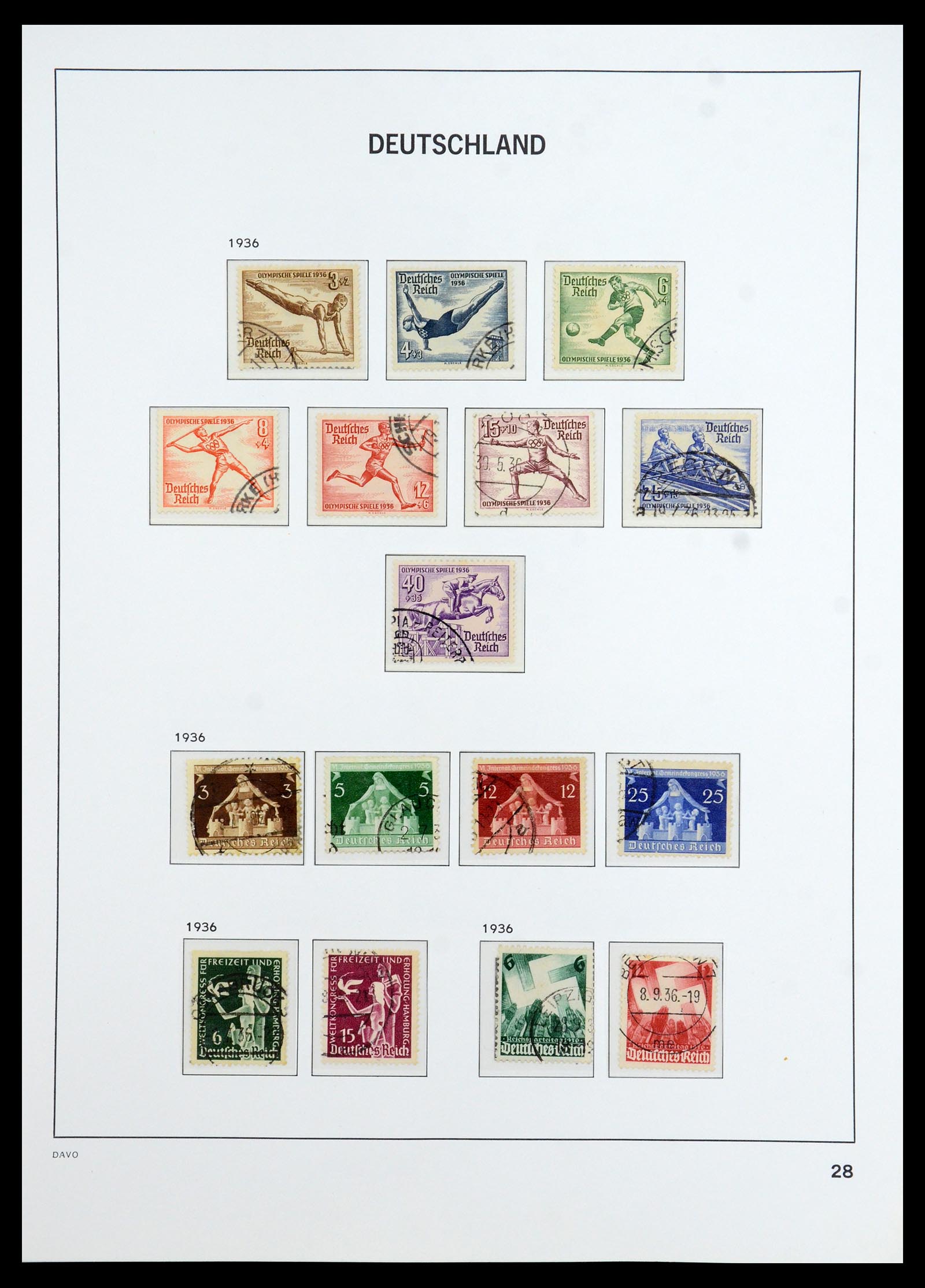 36399 029 - Postzegelverzameling 36399 Duitse Rijk 1872-1945.