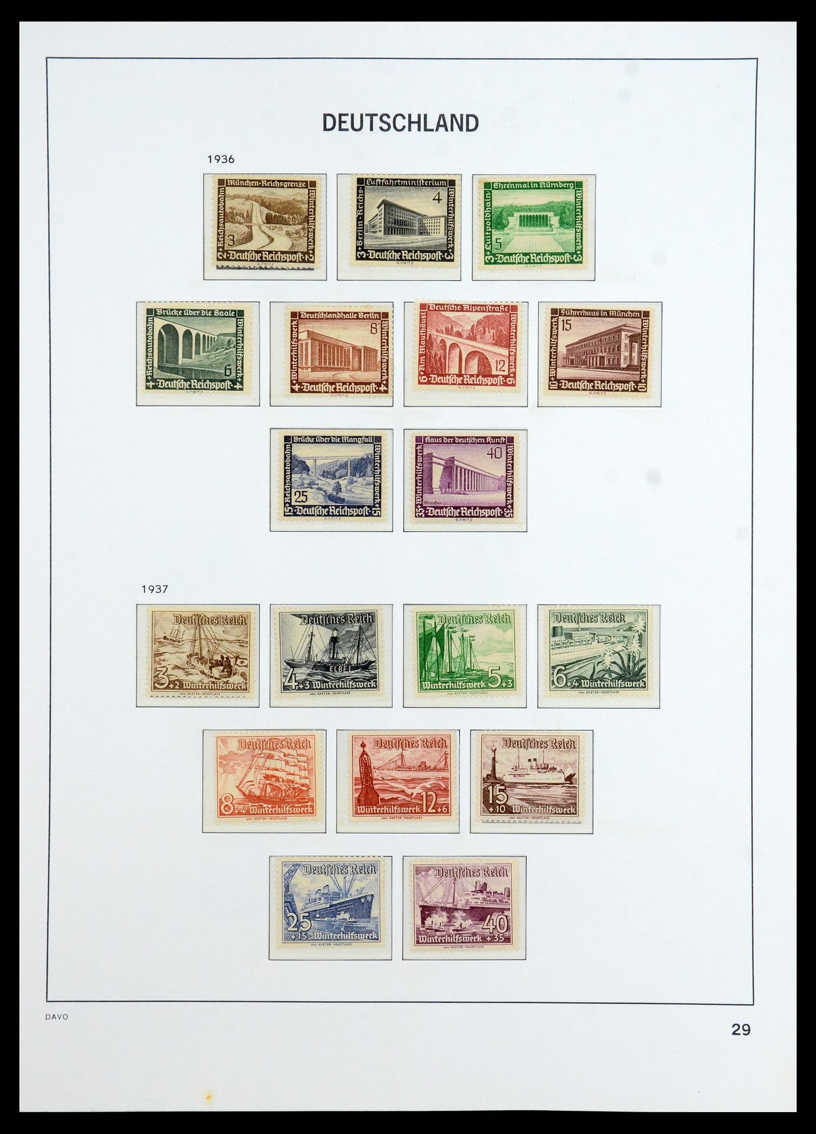 36399 030 - Postzegelverzameling 36399 Duitse Rijk 1872-1945.