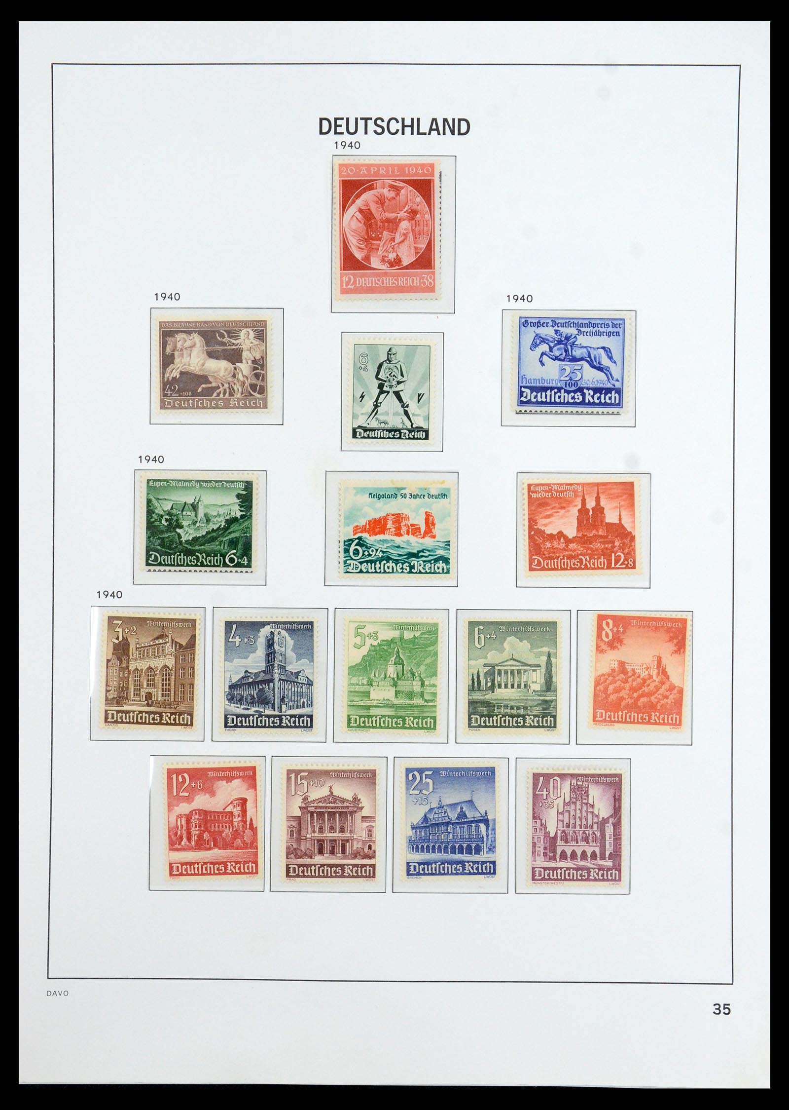36399 037 - Postzegelverzameling 36399 Duitse Rijk 1872-1945.