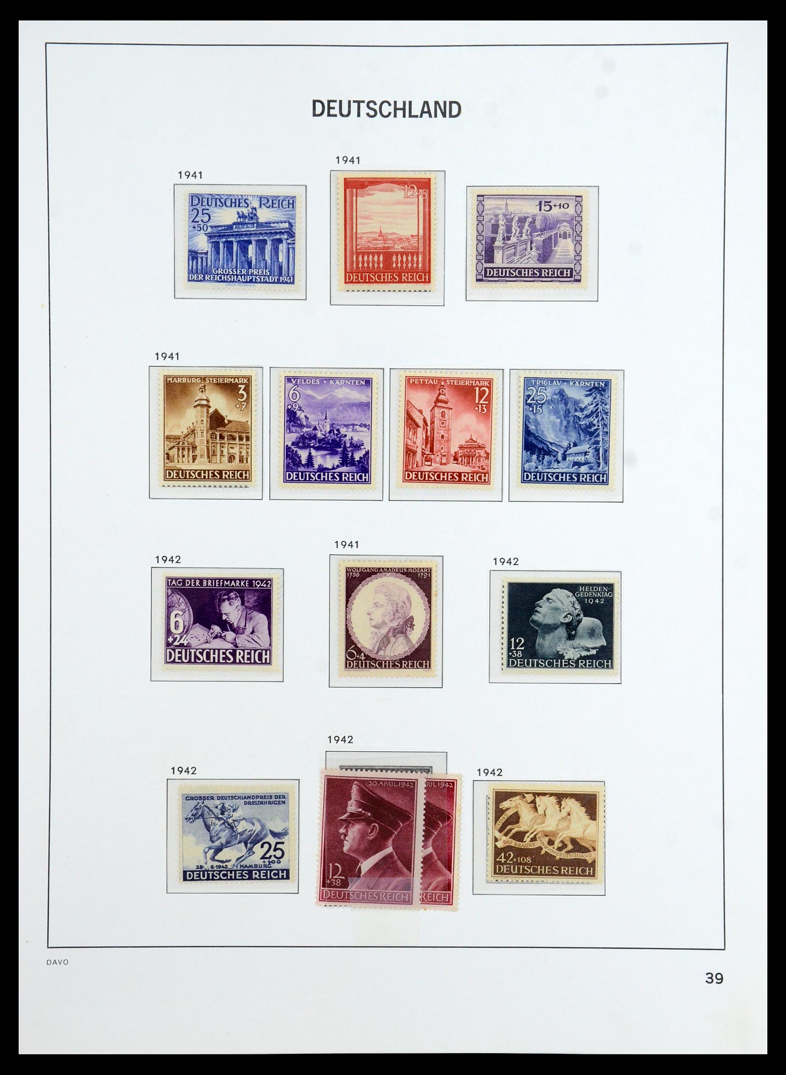 36399 042 - Postzegelverzameling 36399 Duitse Rijk 1872-1945.