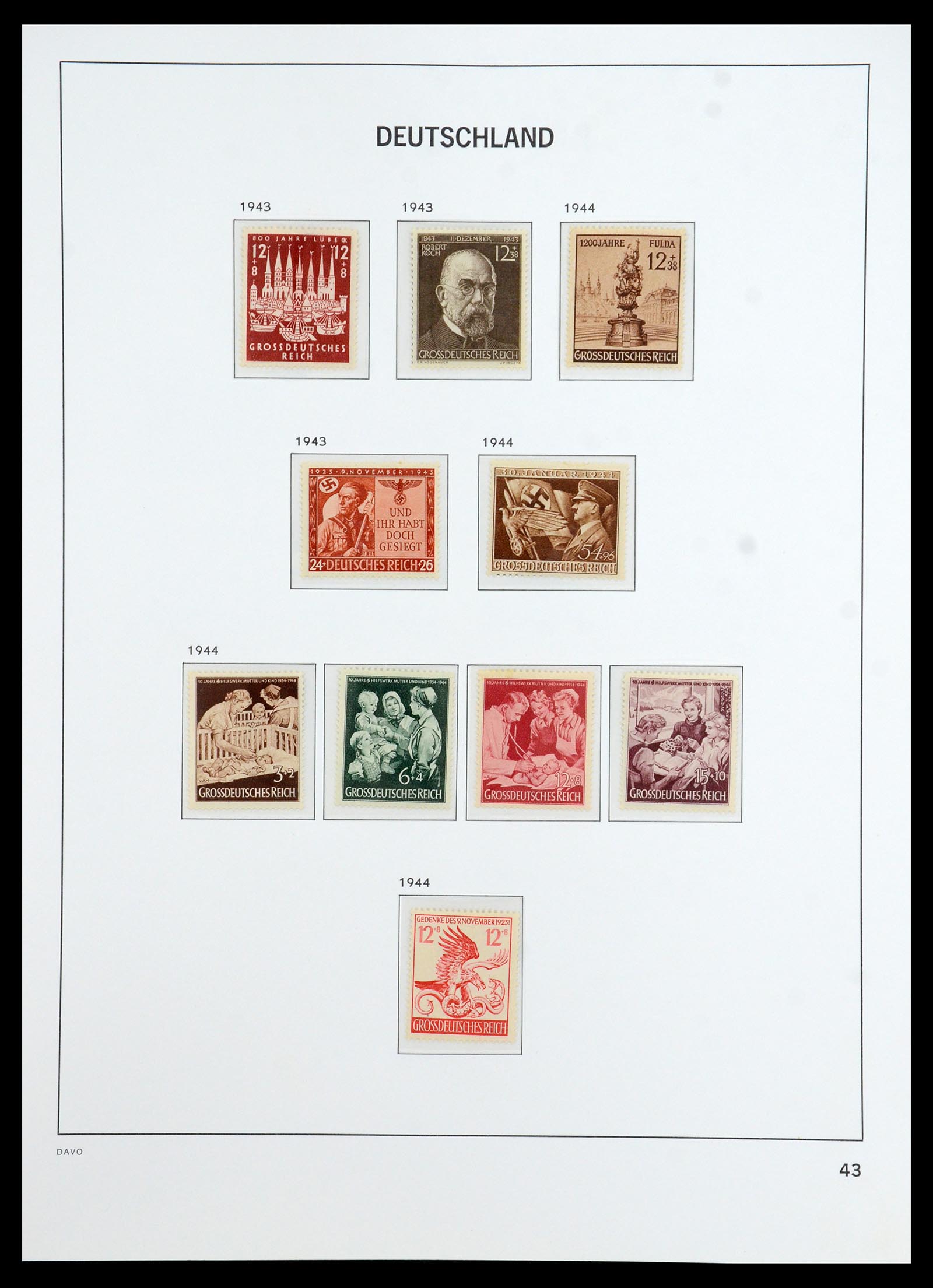 36399 046 - Postzegelverzameling 36399 Duitse Rijk 1872-1945.