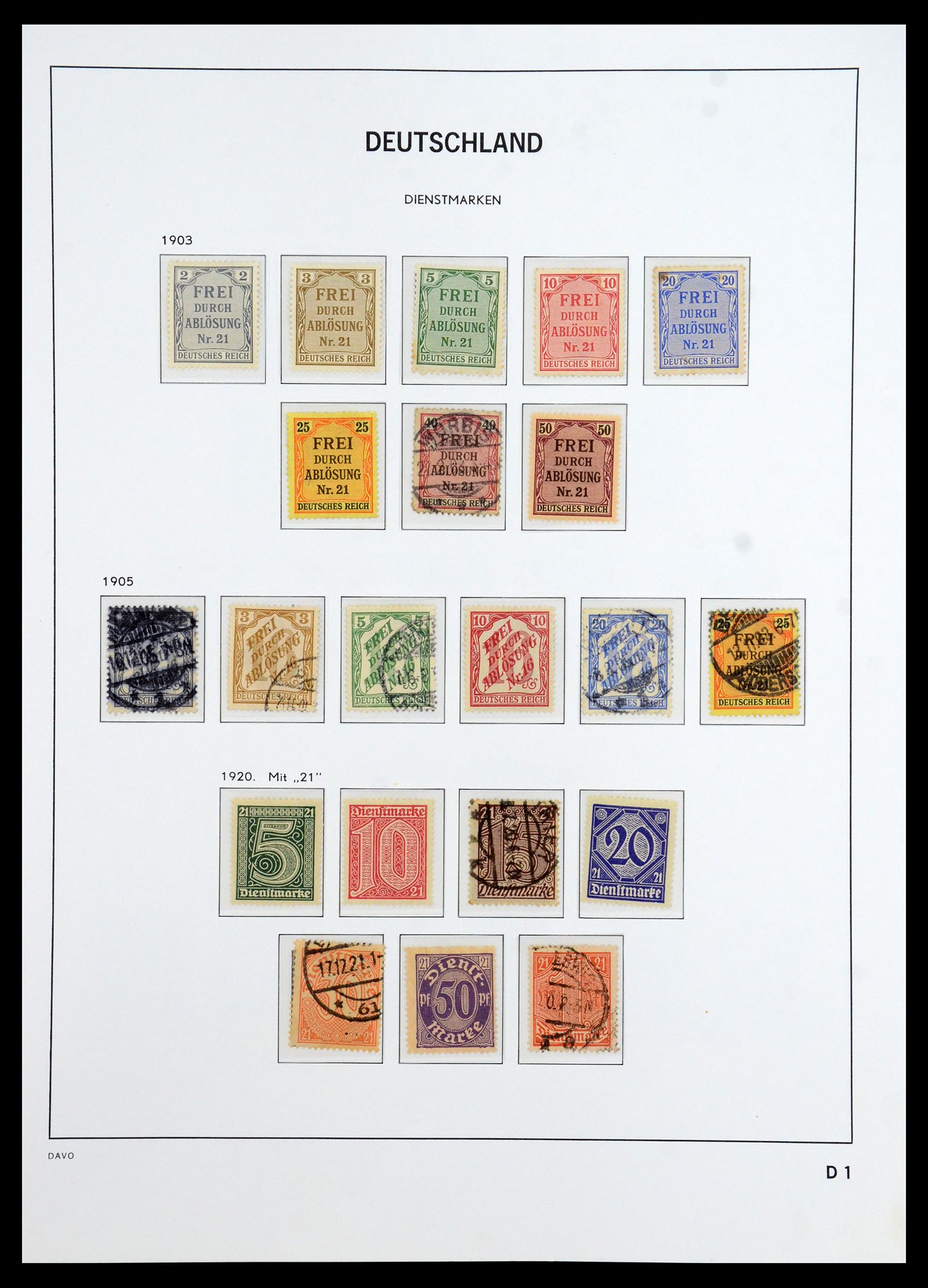 36399 059 - Stamp collection 36399 German Reich 1872-1945.
