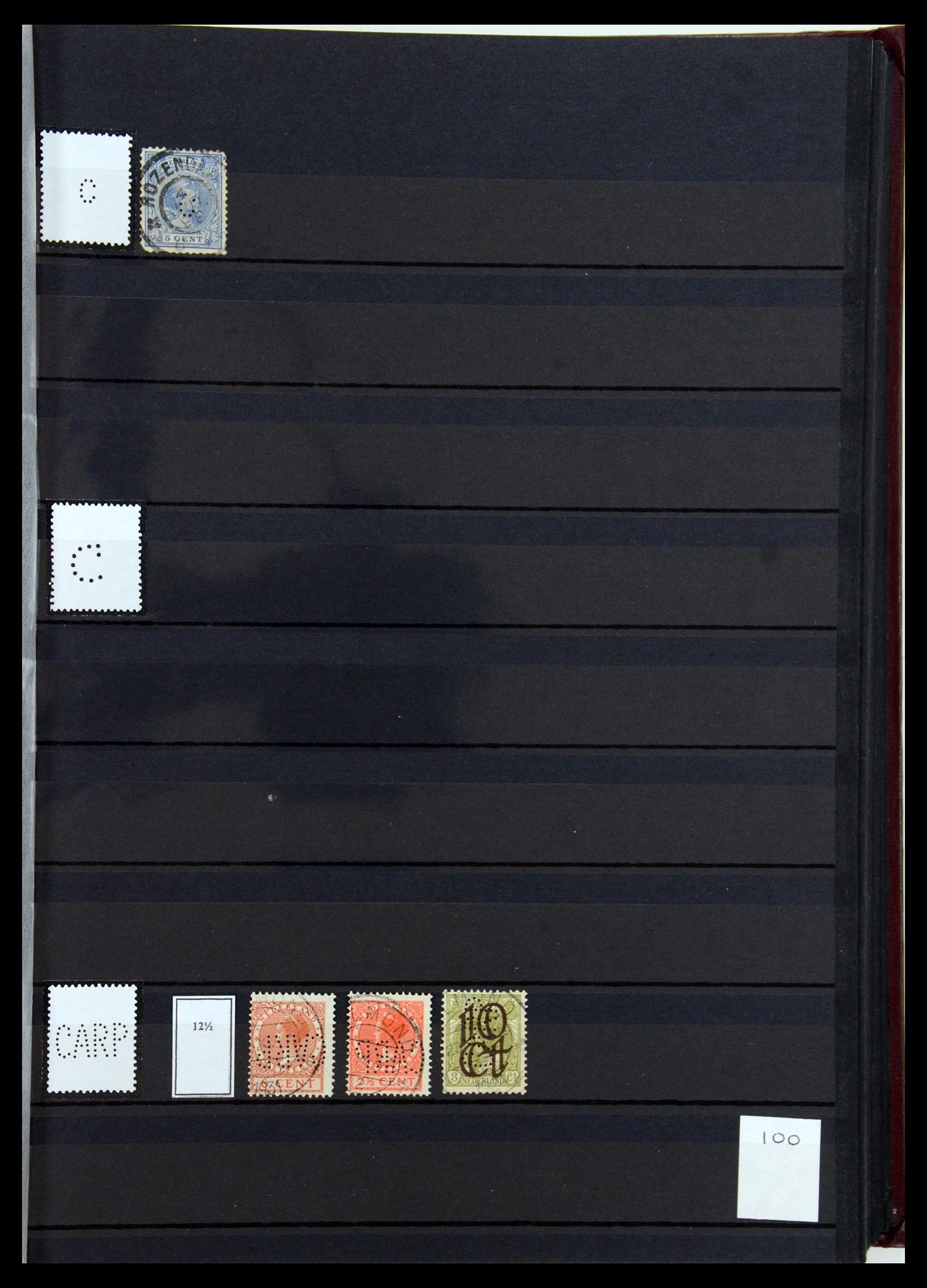36400 023 - Postzegelverzameling 36400 Nederland perfins 1872-1980.