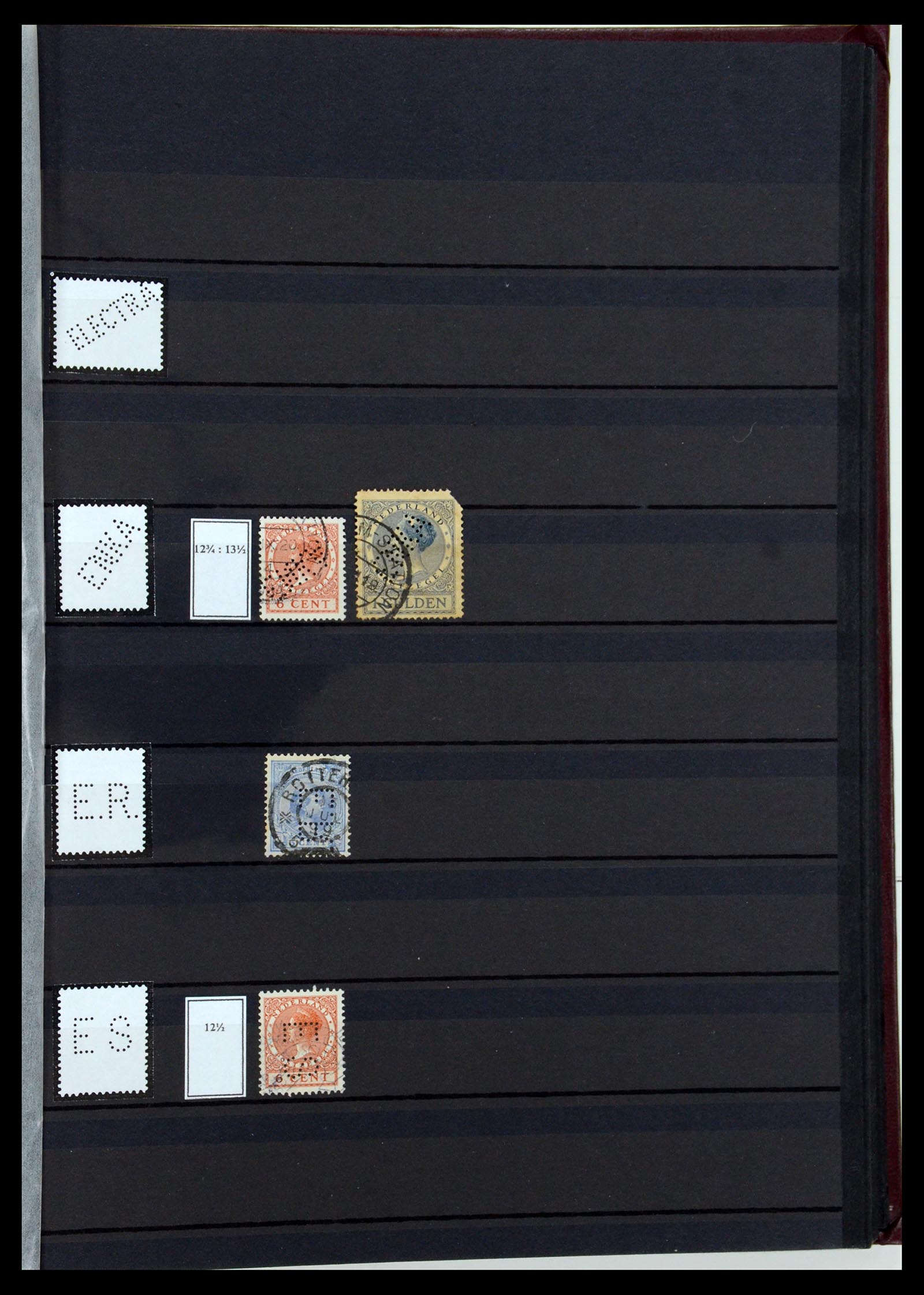 36400 043 - Postzegelverzameling 36400 Nederland perfins 1872-1980.