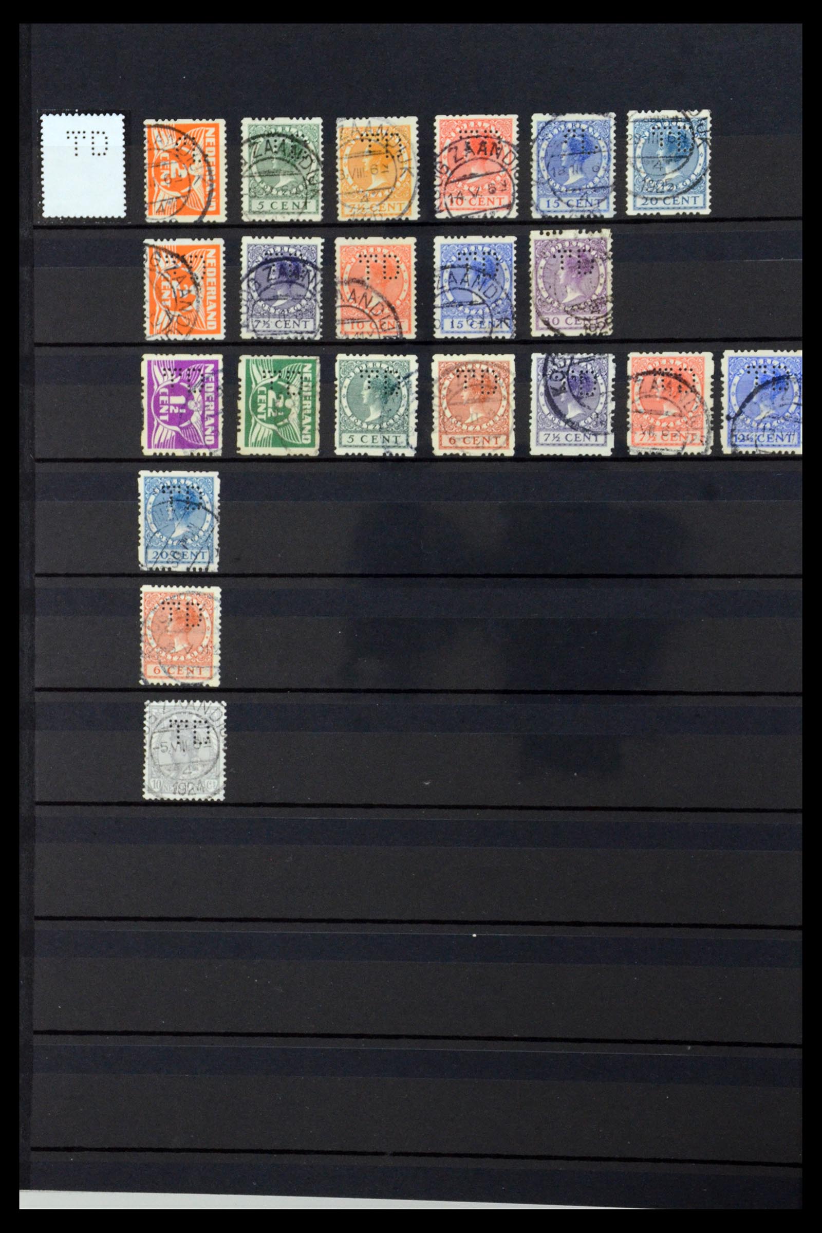 36400 281 - Postzegelverzameling 36400 Nederland perfins 1872-1980.