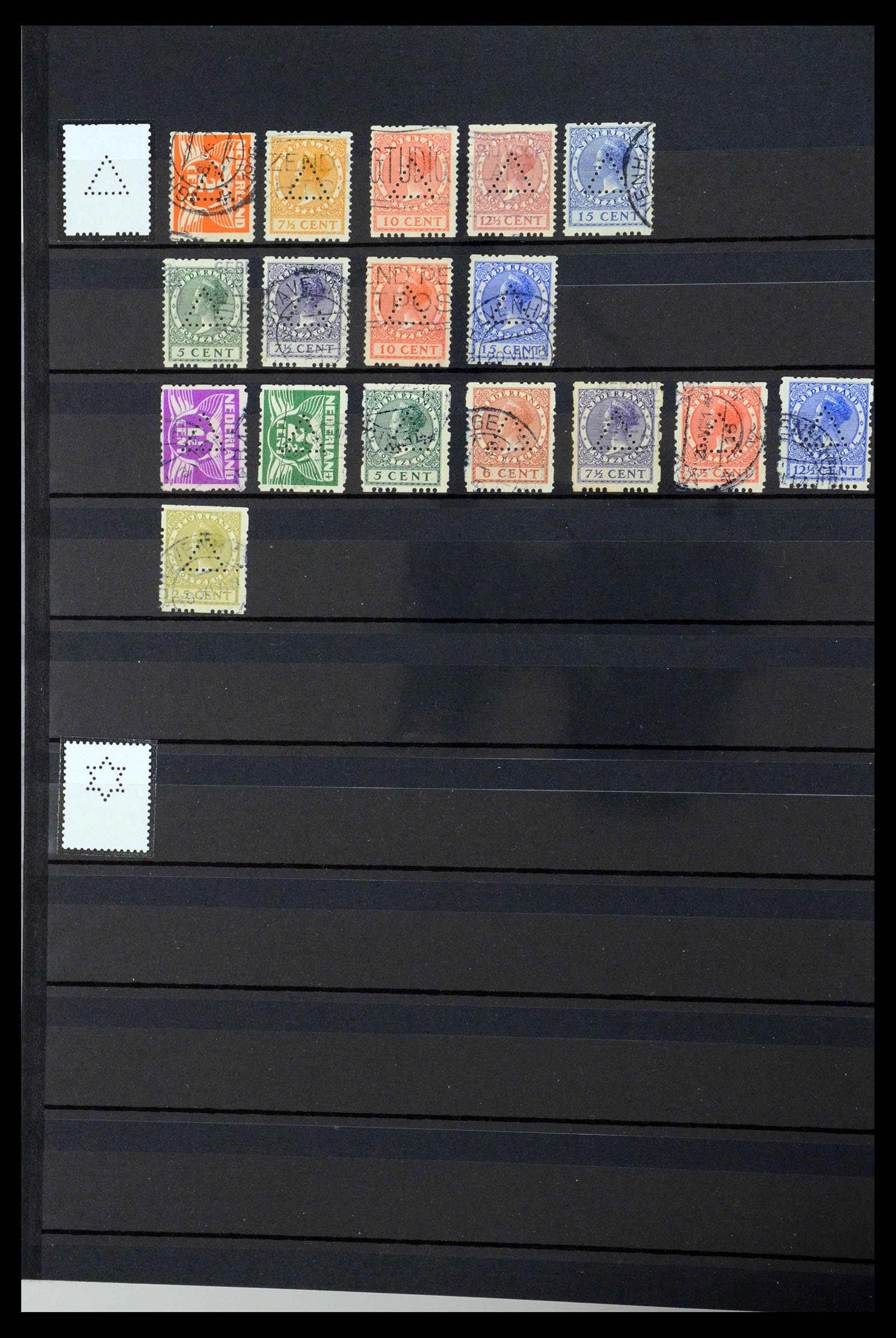 36400 285 - Postzegelverzameling 36400 Nederland perfins 1872-1980.