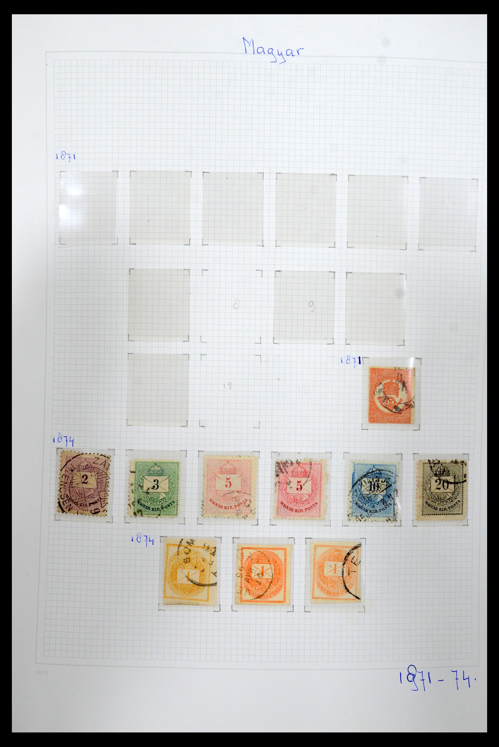 36401 001 - Postzegelverzameling 36401 Hongarije 1871-2005.