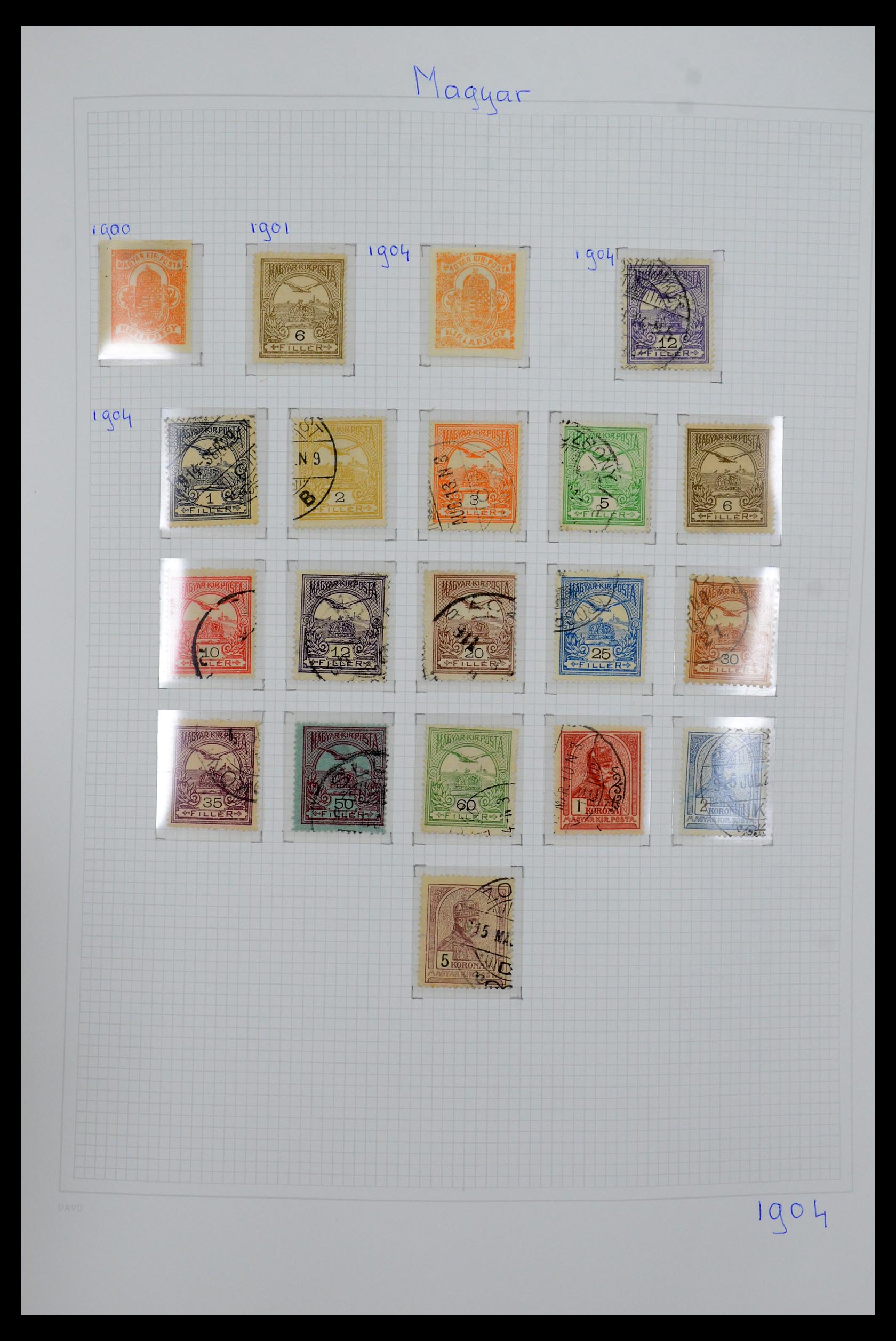 36401 004 - Postzegelverzameling 36401 Hongarije 1871-2005.