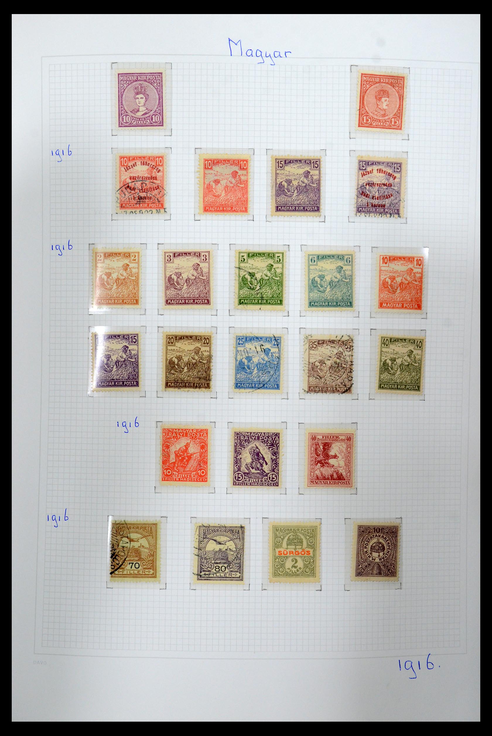 36401 010 - Postzegelverzameling 36401 Hongarije 1871-2005.
