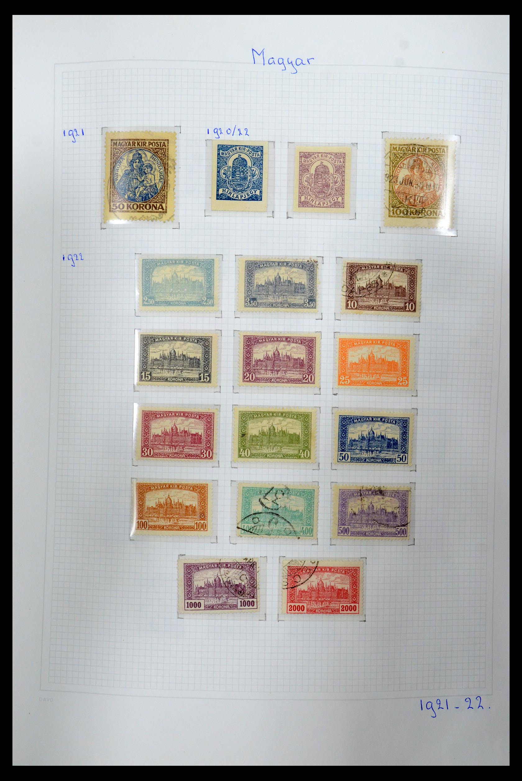 36401 018 - Postzegelverzameling 36401 Hongarije 1871-2005.