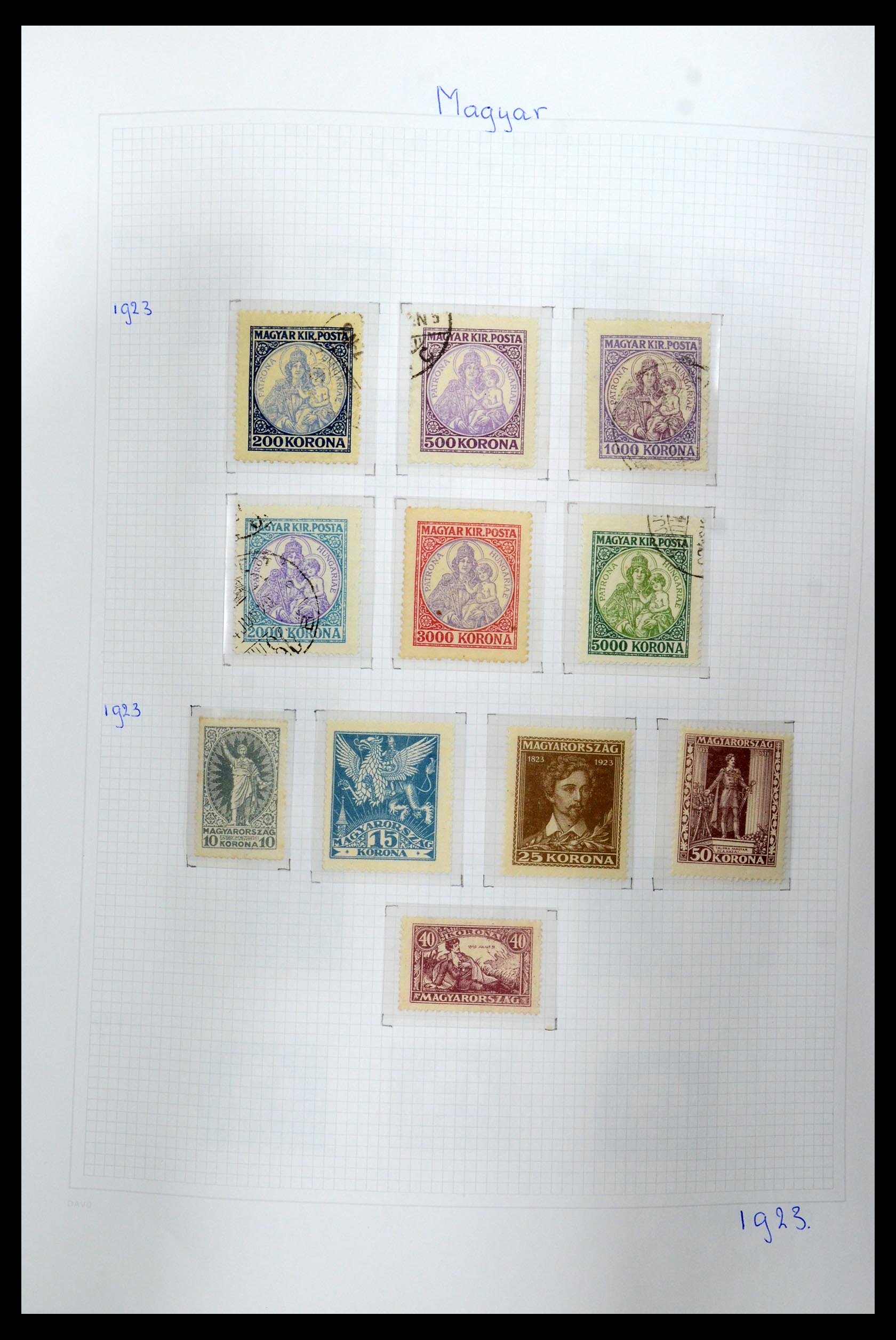 36401 020 - Postzegelverzameling 36401 Hongarije 1871-2005.
