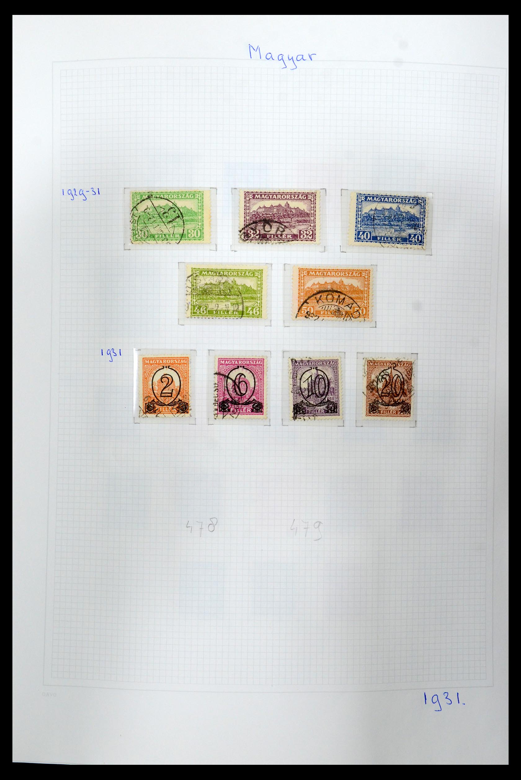 36401 027 - Postzegelverzameling 36401 Hongarije 1871-2005.