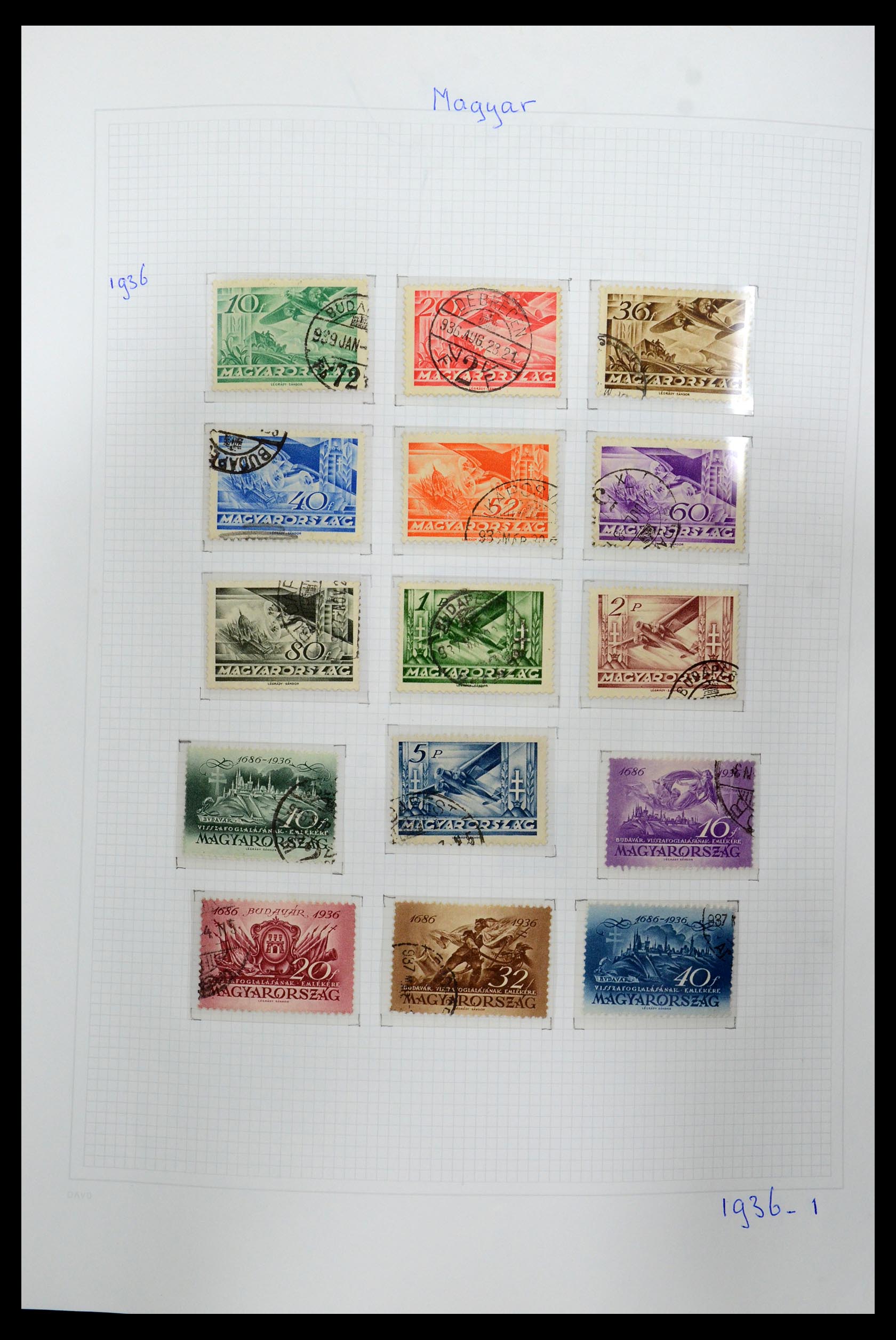 36401 031 - Postzegelverzameling 36401 Hongarije 1871-2005.